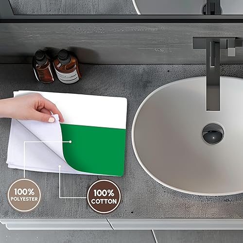 Miniatura 4 de Toalla de recuerdo de viaje con bandera de Italia en 3D, diseño de rayas verticales italianas, color verde, blanco, rojo, europeo, europeo, viaje,