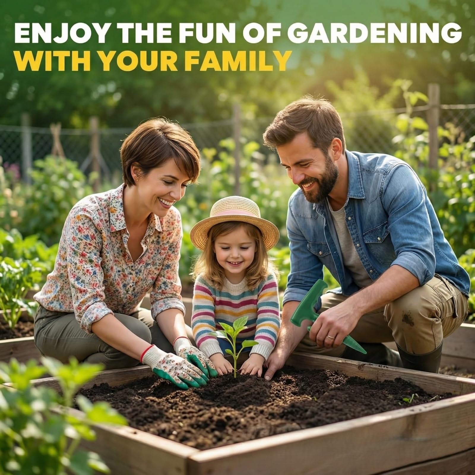 Plantoir à Bulbes avec Poignée en T Ergonomique, Plantoir Jardinage Manuel avec Mesure de Profondeur, Outil de Jardinage pour Bulbes, Semis, Fleurs & Légumes, Outil à Bulbes