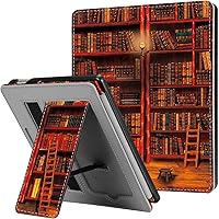 Vista 8 de CaseBot Funda con soporte para Kindle Oasis (10ª/9ª generación, versión 2019/2017) – Funda de piel sintética premium con ranura para tarjeta