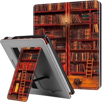 CaseBot Stand Case for 7" Kindle Oasis 10th/9th Gen 2019/2017, Library
