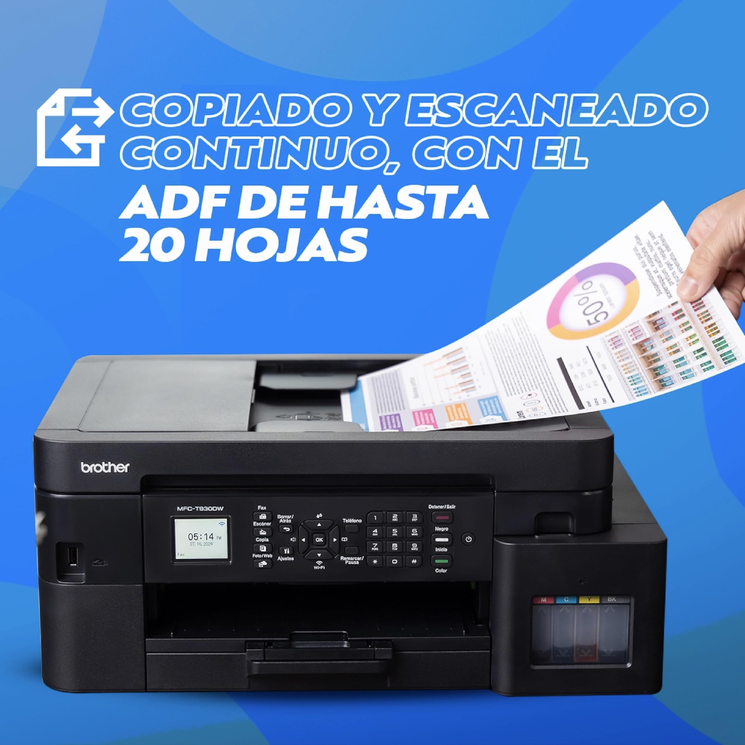 Brother Multifuncional InkBenefit Tank MFC-T930DW