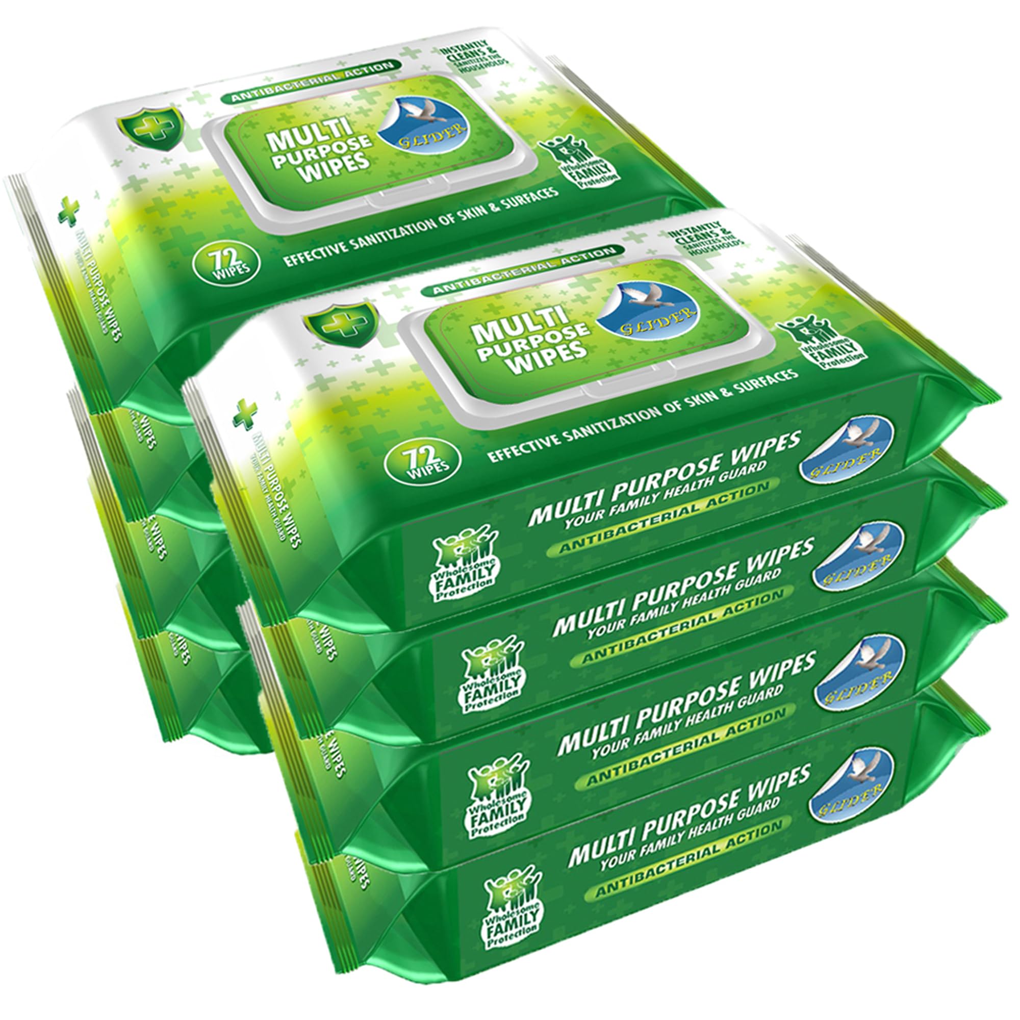 Glider Multipurpose Skin and Surface Wipes with Flip-top (Pack of 8 (576 Wipes)) (B091HZPGPV) Amazon Price History, Amazon Price Tracker