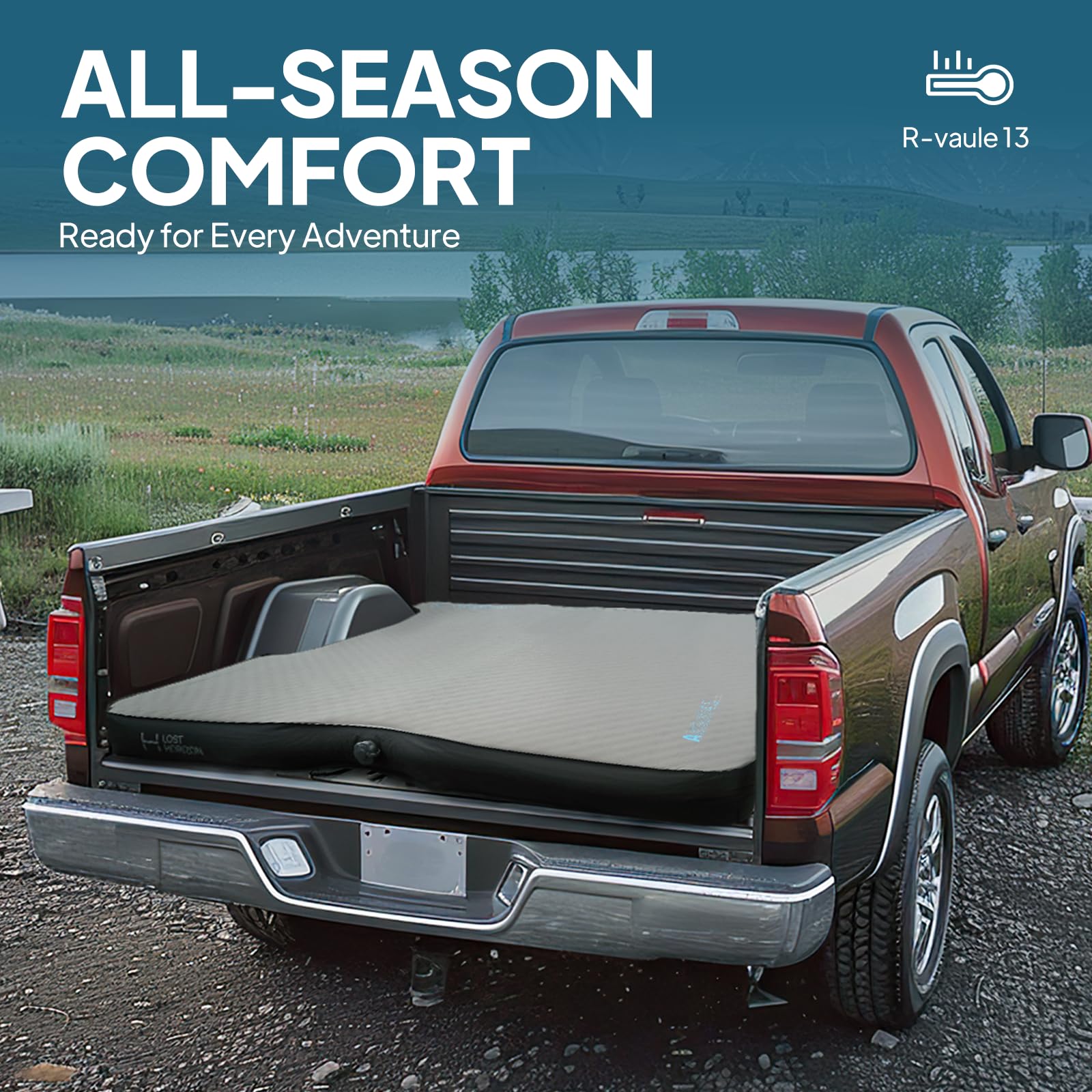 Amazon.com : Lost Horizon Truck Bed Camping Air Mattress with Foam