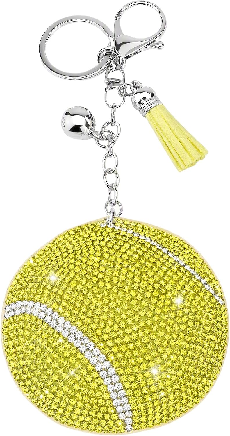 Popfizzy Crystal Keychains for Women and Girls, Bling Backpack Accessories, Bedazzled Purse Charms, Bag Charm, Handmade Gift