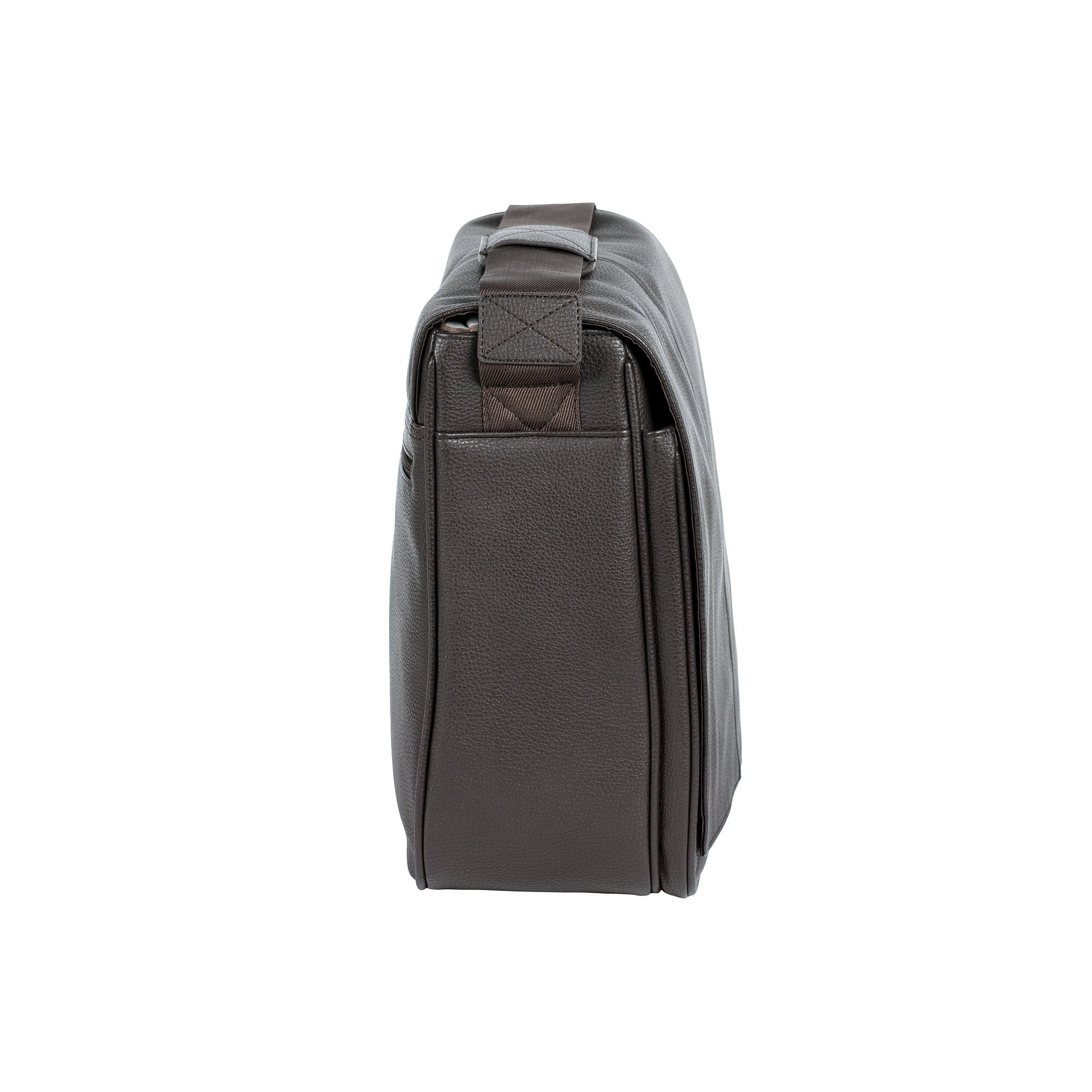 LÄSSIG Baby Wickeltasche Stylische Umhängetasche Papa Männer inkl. Wickelzubehör Arbeitstasche/Tender Toby Bag braun