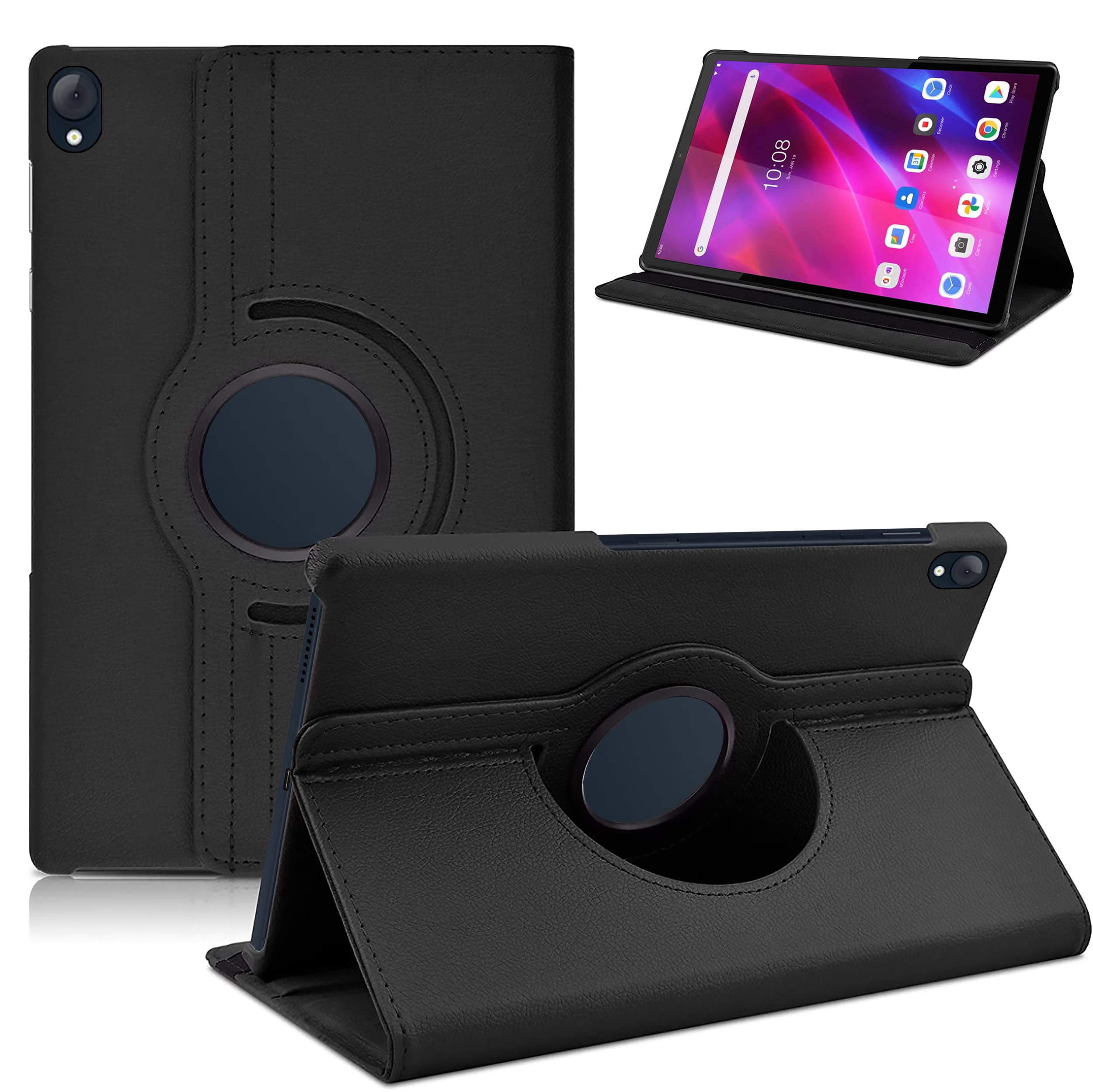 TGK Rotating Cover for Lenovo Tab K10 FHD 10.3" Tablet TB-X6C6F / TB-X6C6X / TB-X6C6NBF (Black) 360 Degree Leather Smart Rotary Swivel Stand Case (B09P79723B) Amazon Price History, Amazon Price Tracker