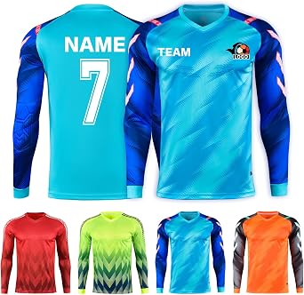 LAIFU Custom Padded Soccer Goalkeeper Jersey for Kid Youth Adult Personalized Goalie Jersey Shirt Goalkeeper Uniform