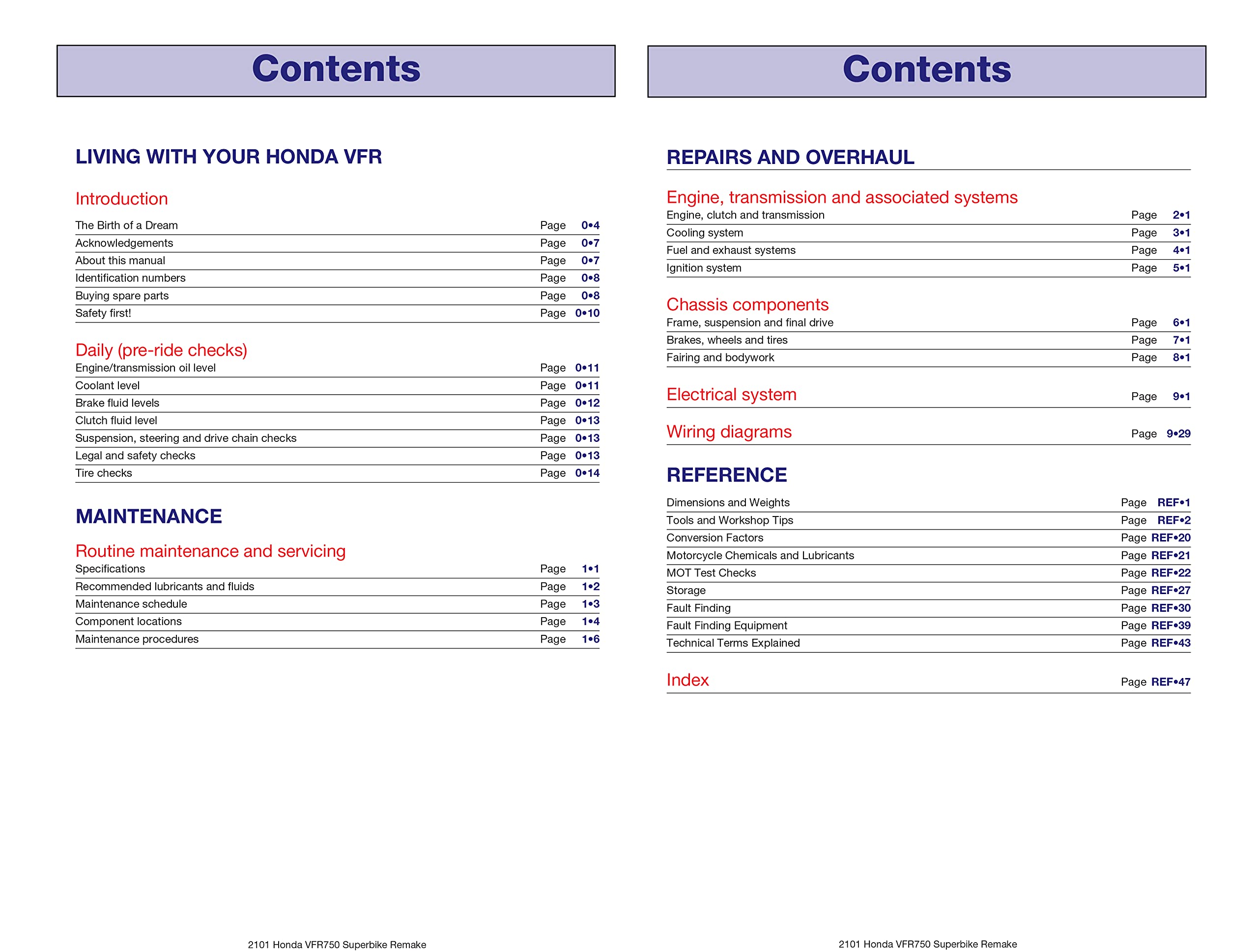 Honda VFR750 & 700 V-Fours 1986 Thru 1997: 86-97 (Haynes Service & Repair Manual)