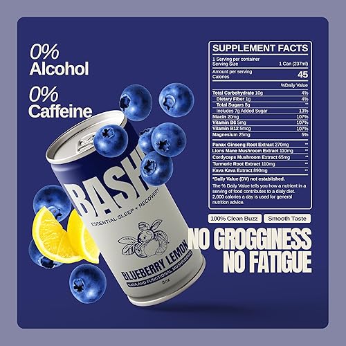 Miniatura 2 de Bashi - Kava Drink Experience - Relajación natural y alivio del estrés - Extracto de kava a base de plantas - Sin alcohol, sin cafeína - Limón de