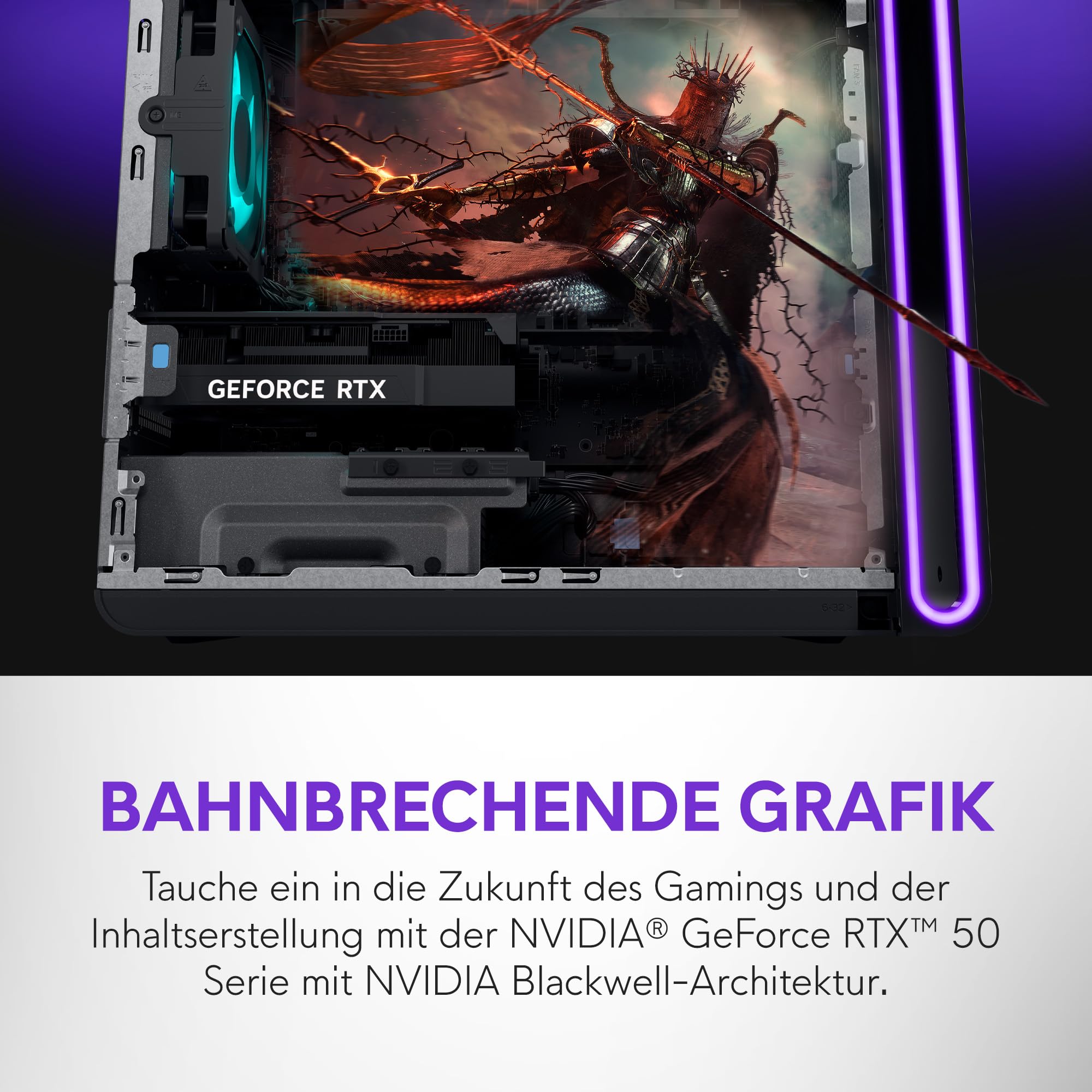 Alienware Aurora Gaming-PC ACT1250 – Intel Core Ultra 7 265KF Series 2, Nvidia GeForce RTX 5070, 32 GB DDR5, 1 TB SSD, Flüssigkühlung, 1000W Netzteil, Windows 11 Home, Seitenscheibe – Schwarz Basalt