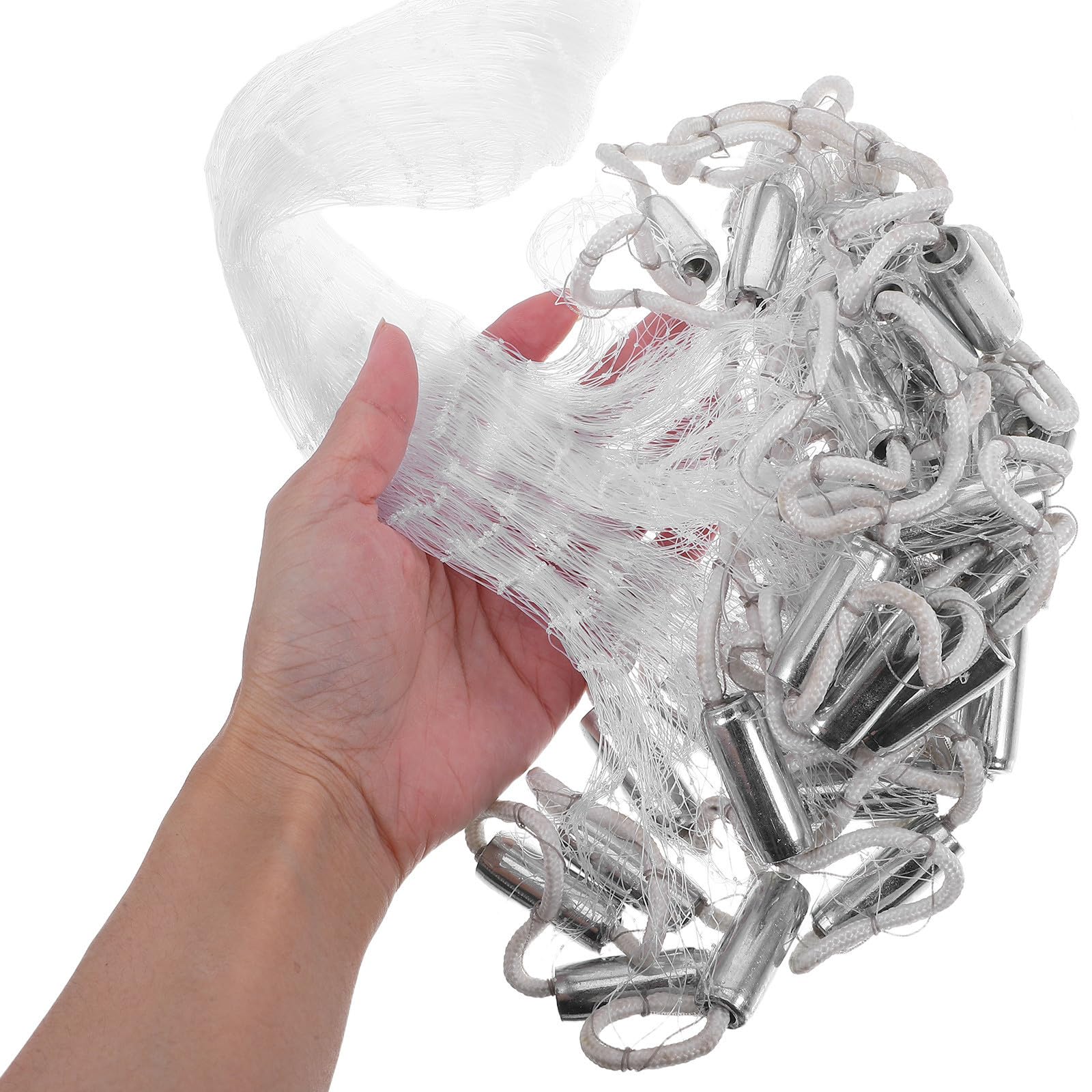 Toyvian Filet de Pêche Jeté sans Anneau, Lancer Le Filet de Pêche 1, 5 M