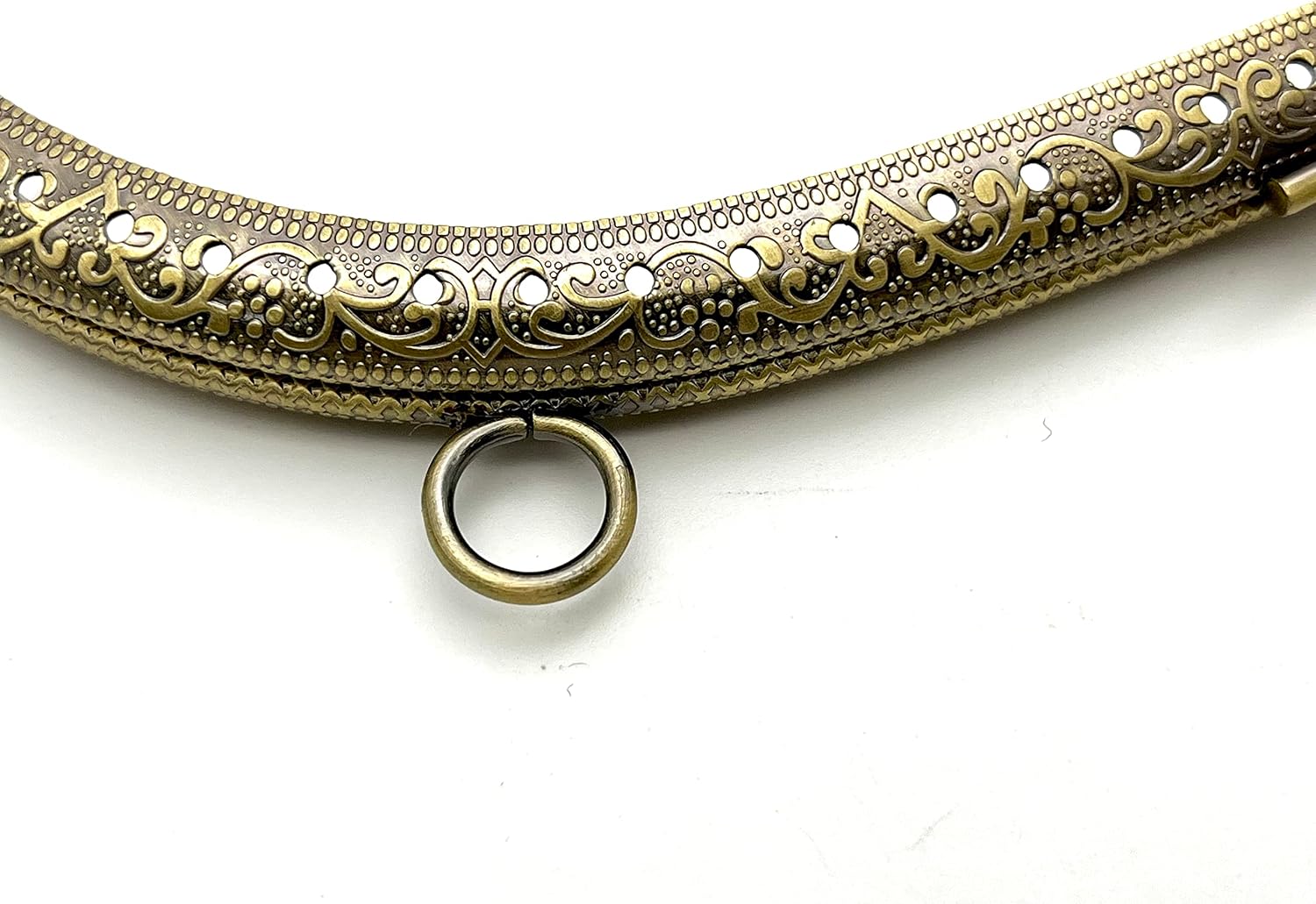 3dancraftit Iron Sew on Kiss Clasp Lock Coin Purse Pouch Bag Clutch Frame for Purse Bag Making 8" x 3" / 20.5cm x 7.5cm Anti Bronze C12