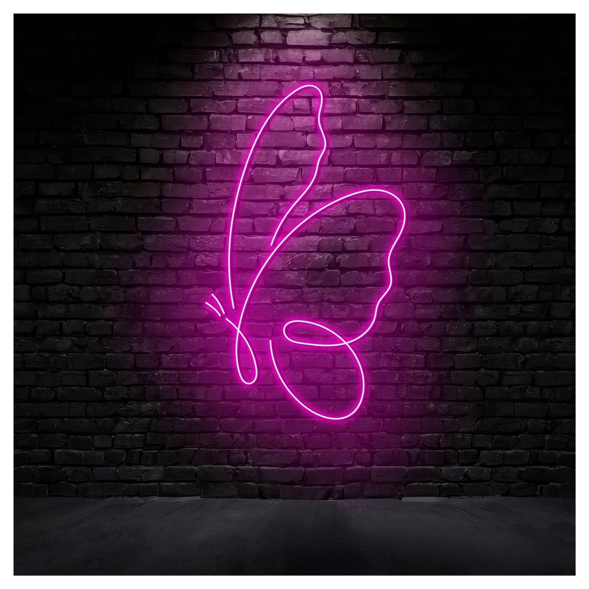 RONGCH Hanging Art Neon Signs Butterfly Neon Sign, Suitable for Home Wall Decor with Dimmable 45cm