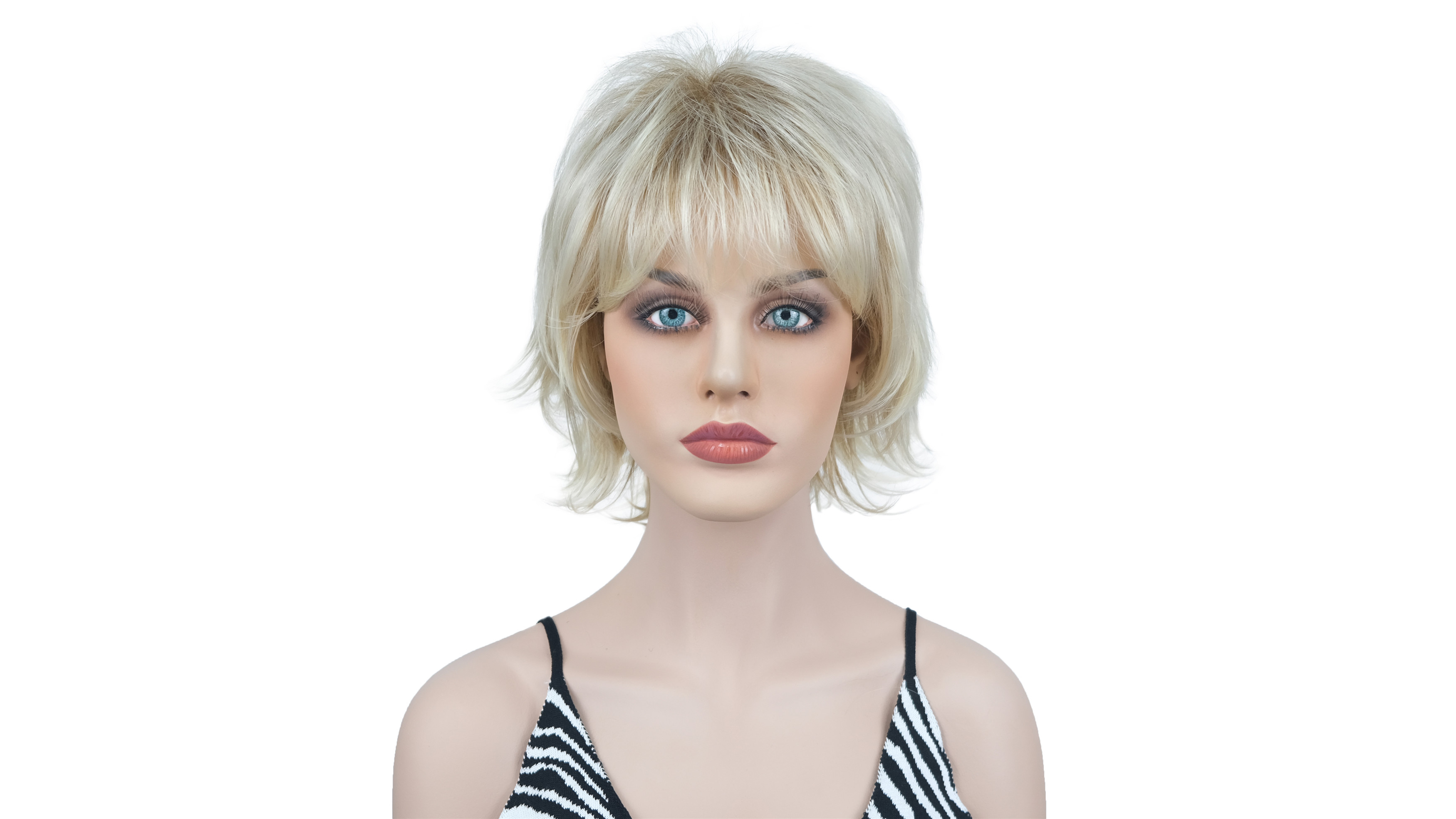 Amazon.com : Wiginway Short Layered Shaggy Wavy Wigs 100 