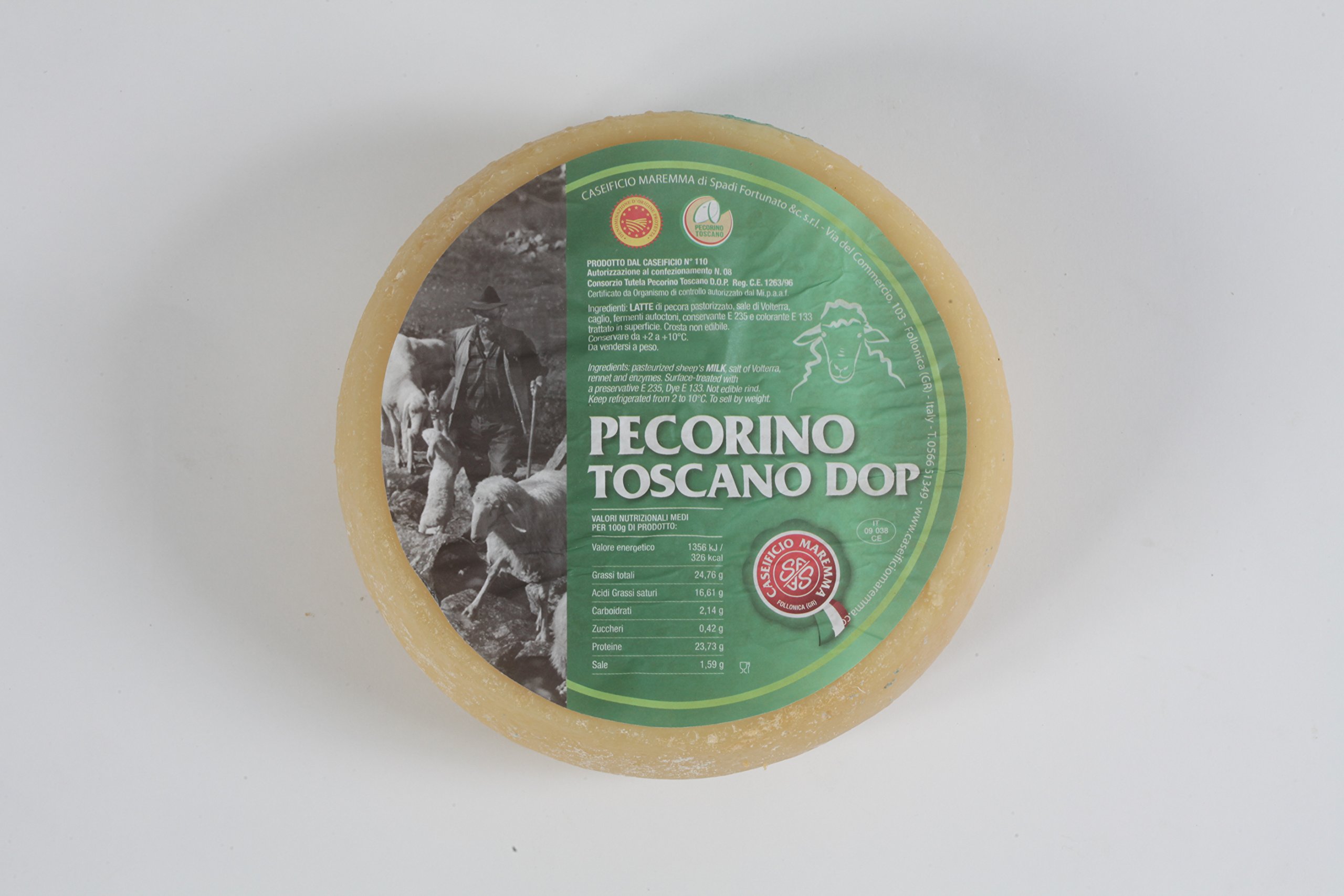 CASEIFICIO MAREMMA - Pecorino Toscano DOP (2,2 kg. Ca.) - Italienische Handwerker Produkt