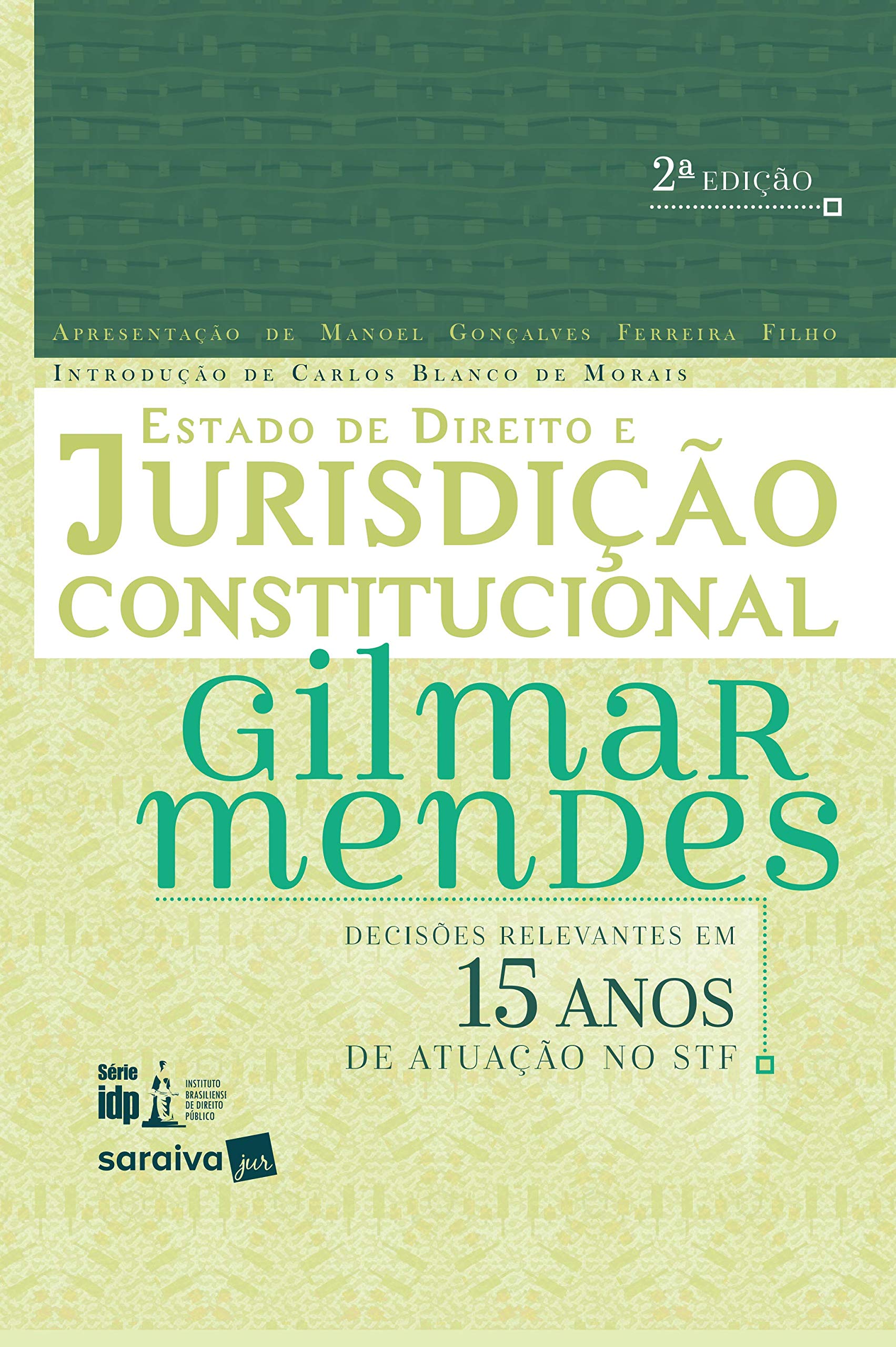 Capa de Estado de Direito e Jurisdição Constitucional - 2ª Edição 2018
