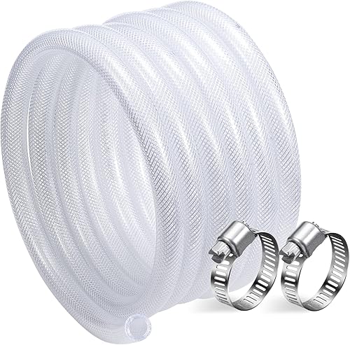 Miniatura 9 de DAVCO Tubo de vinilo de plástico transparente trenzado resistente de 14 pulgadas de diámetro interior de 14 de pulgada, manguera flexible de