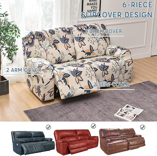 Miniatura 5 de Eco-Ancheng Fundas reclinables para sofá reclinable, fundas de sofá reclinable, fundas de sofá reclinable de 3 plazas, fundas protectoras de muebles