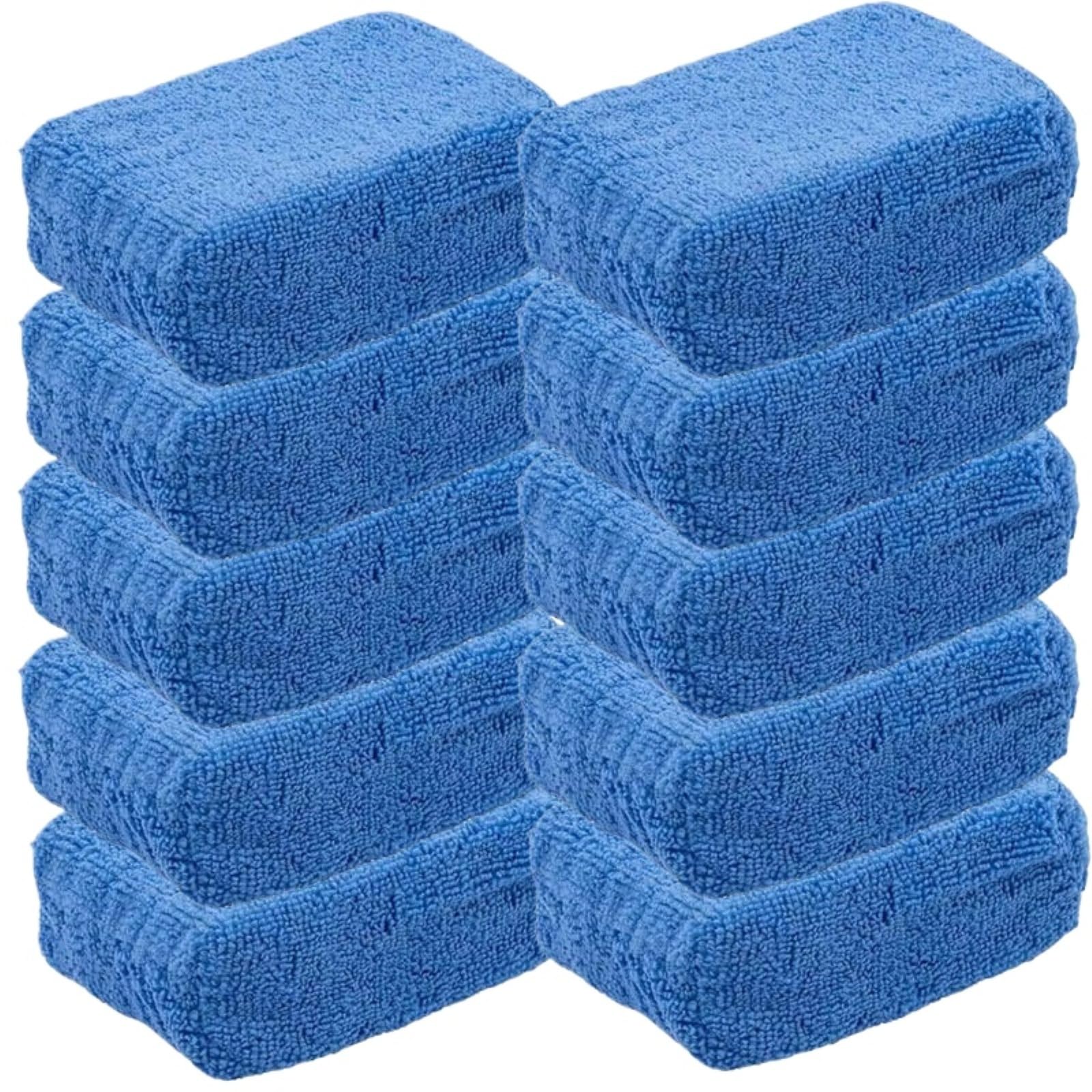 Cuscinetti Applicatori for Cera for Auto 1/20 Pezzi | Spugne For Lucidatura In Microfibra Soft Auto Detailing Spugna For Ceratura Schiuma For Pulizia Tampone(10pcs)