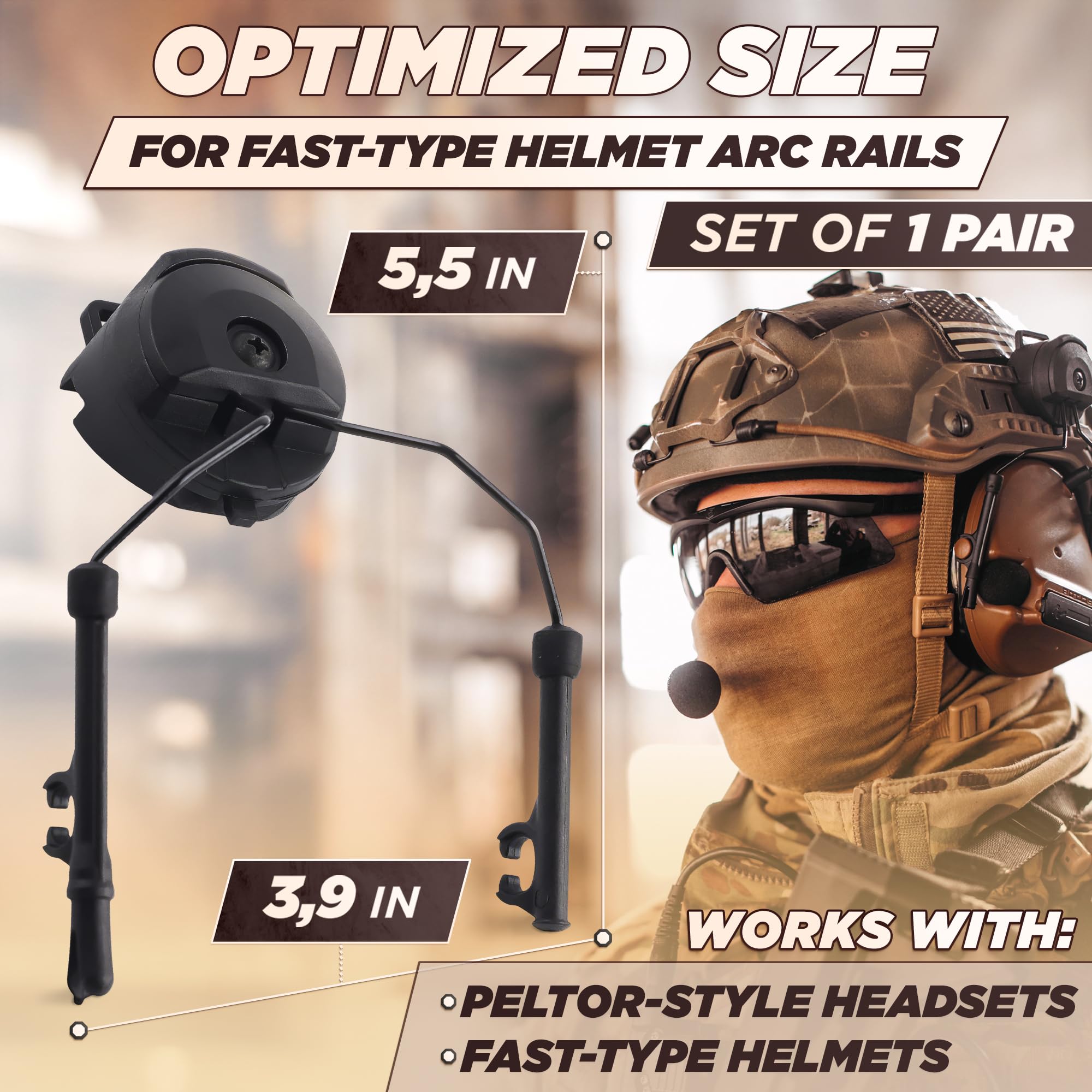 Amazon.co.jp: Alpertie Peltor Comtac I/II ARCアダプター