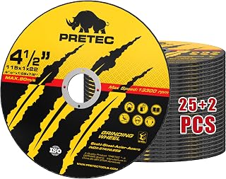 27 Pack Cut Off Wheels 4-1/2", Metal Cutting Wheel for Angle Grinder