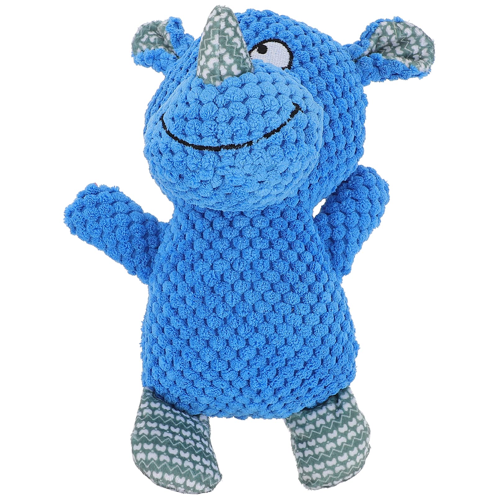 Generic Dog Squeaky Plush Toys Squeaker and Crinkle Plush Toy Monkey Dog Toy Interactive Puppy Toy Pet Dog Supplies (Blue)