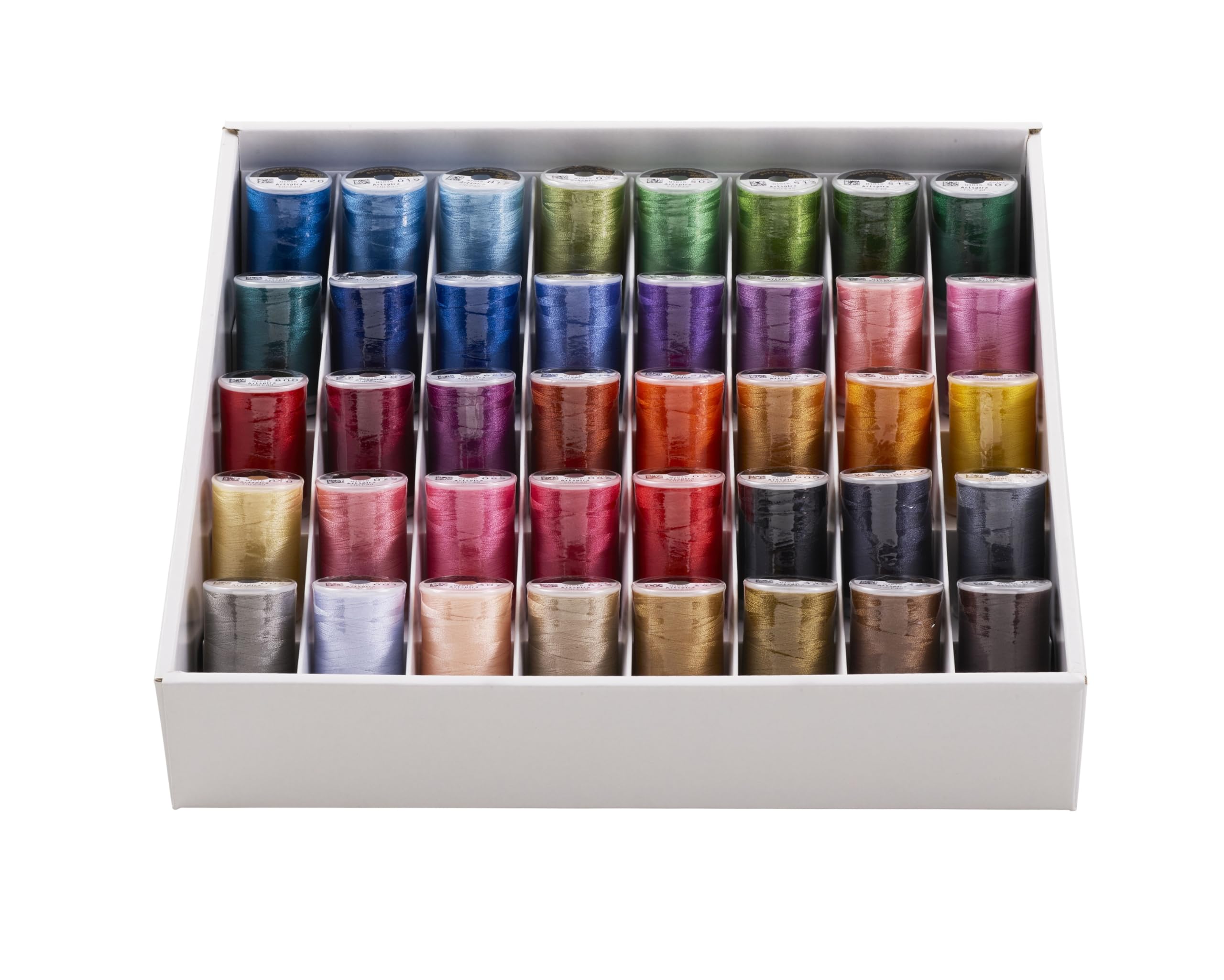 Brother Set di 40 fili da ricamo, colori assortiti