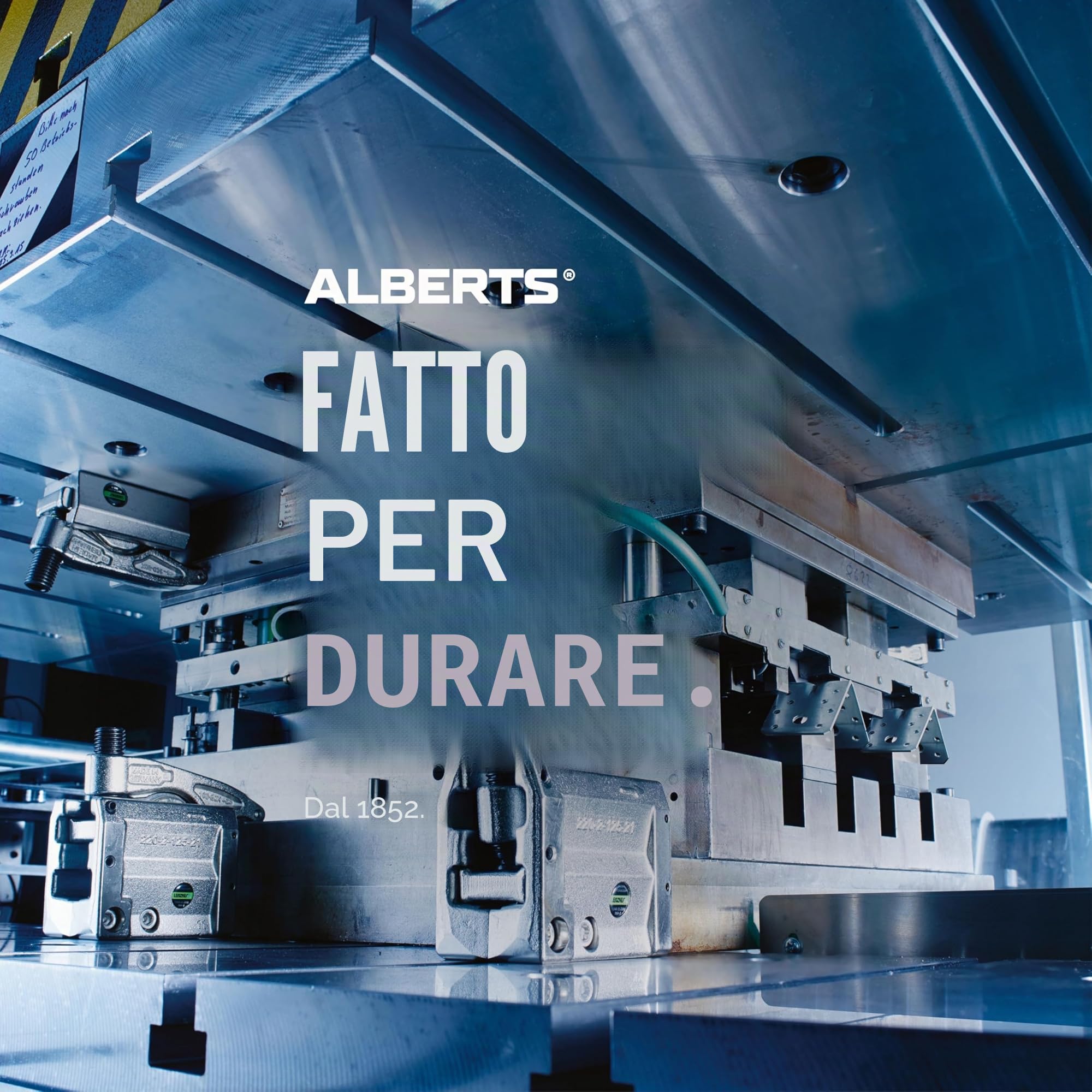 Alberts 211851 Porta palo | per pali quadrati in legno, da piantare | zincato a caldo | 71 x 71 mm