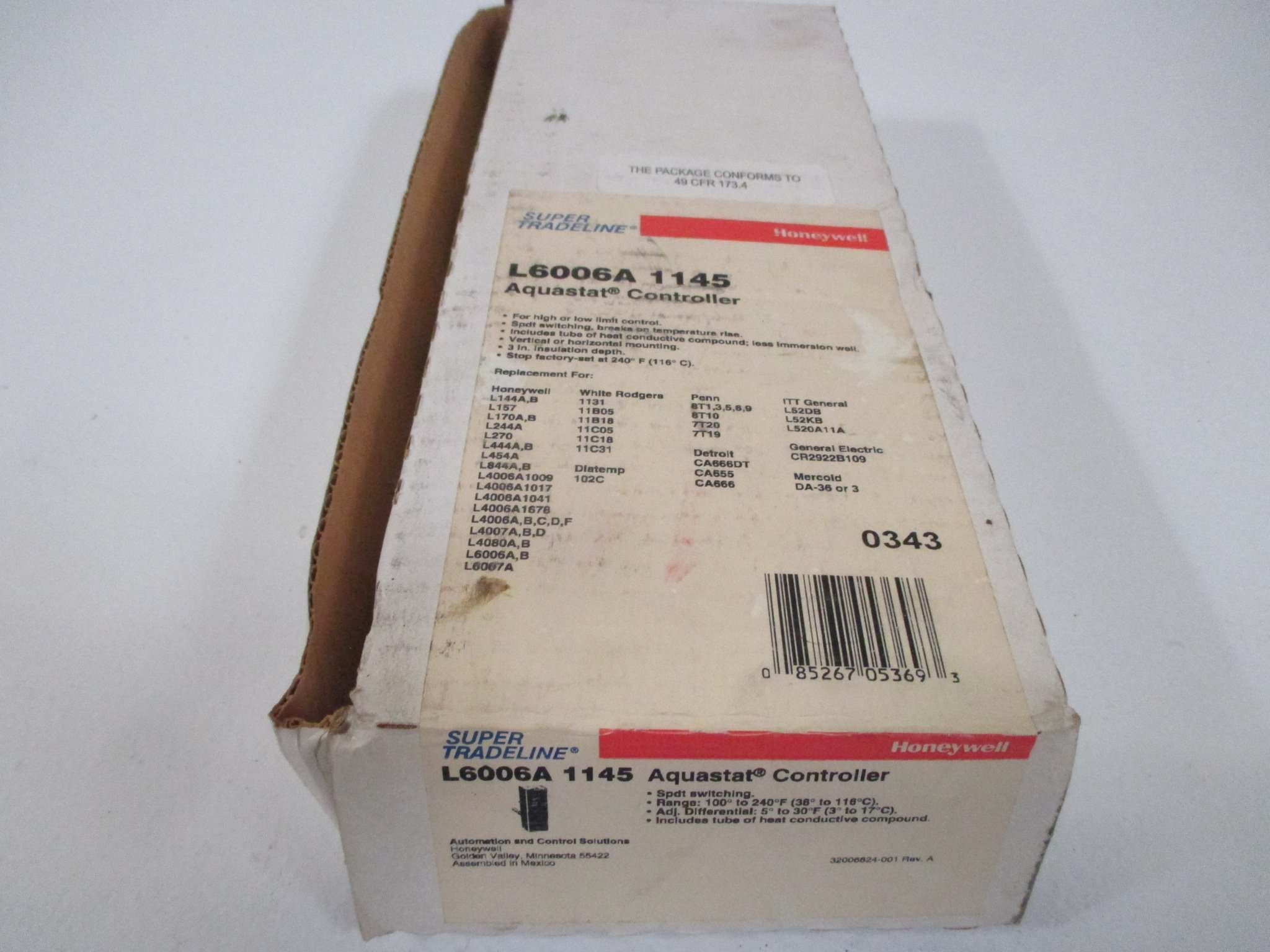 Rheem Ruud 47-22383-37 Fan Limit Switch HVAC NEW