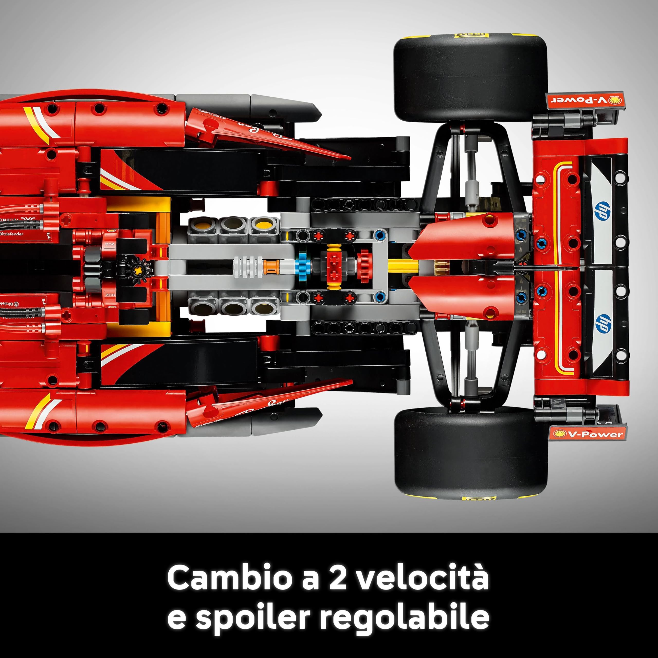 LEGO Technic Monoposto F1 Ferrari SF-24 - Modello di Auto Formula 1 da Collezione in Scala 1:8 con Motore V6, Cambio, Sterzo e DRS, Idea Regalo per Adulti, Uomo e Donna Fan Sport Motoristici 42207