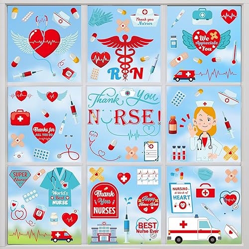 Miniatura 19 de 186 piezas de decoración de Navidad, adhesivos para ventana de Navidad, 9 hojas de calcomanías de copo de nieve con Papá Noel, muñeco de nieve y