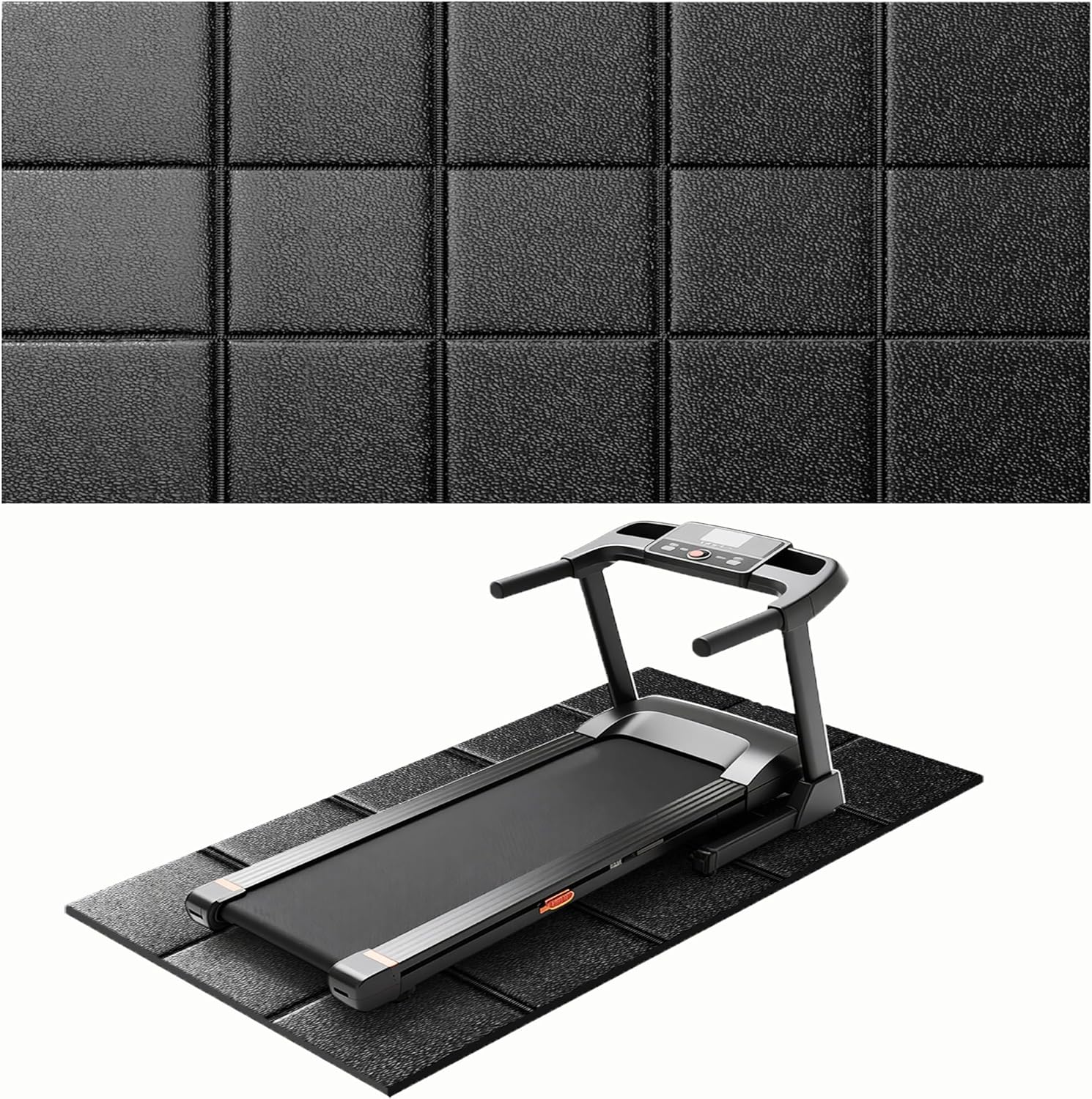 Treadmill Mat for Carpet &Hardwood Floors 79x39, Treadmills Mat, Mat for Under Treadmill/Walking Pad/Exercise Bike on Carpet, Hardwood Floors Protectior, Non-Slip, Waterproof, Noise Shock Absorption 79"L x 39"W x 0.21"Th