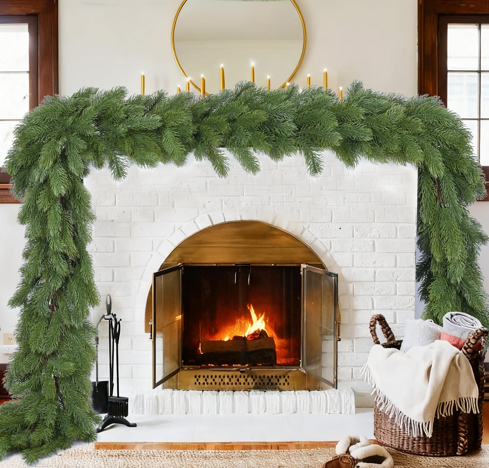 Amazon.com: Lvydec Christmas Pine Garland Decoration, 6ft