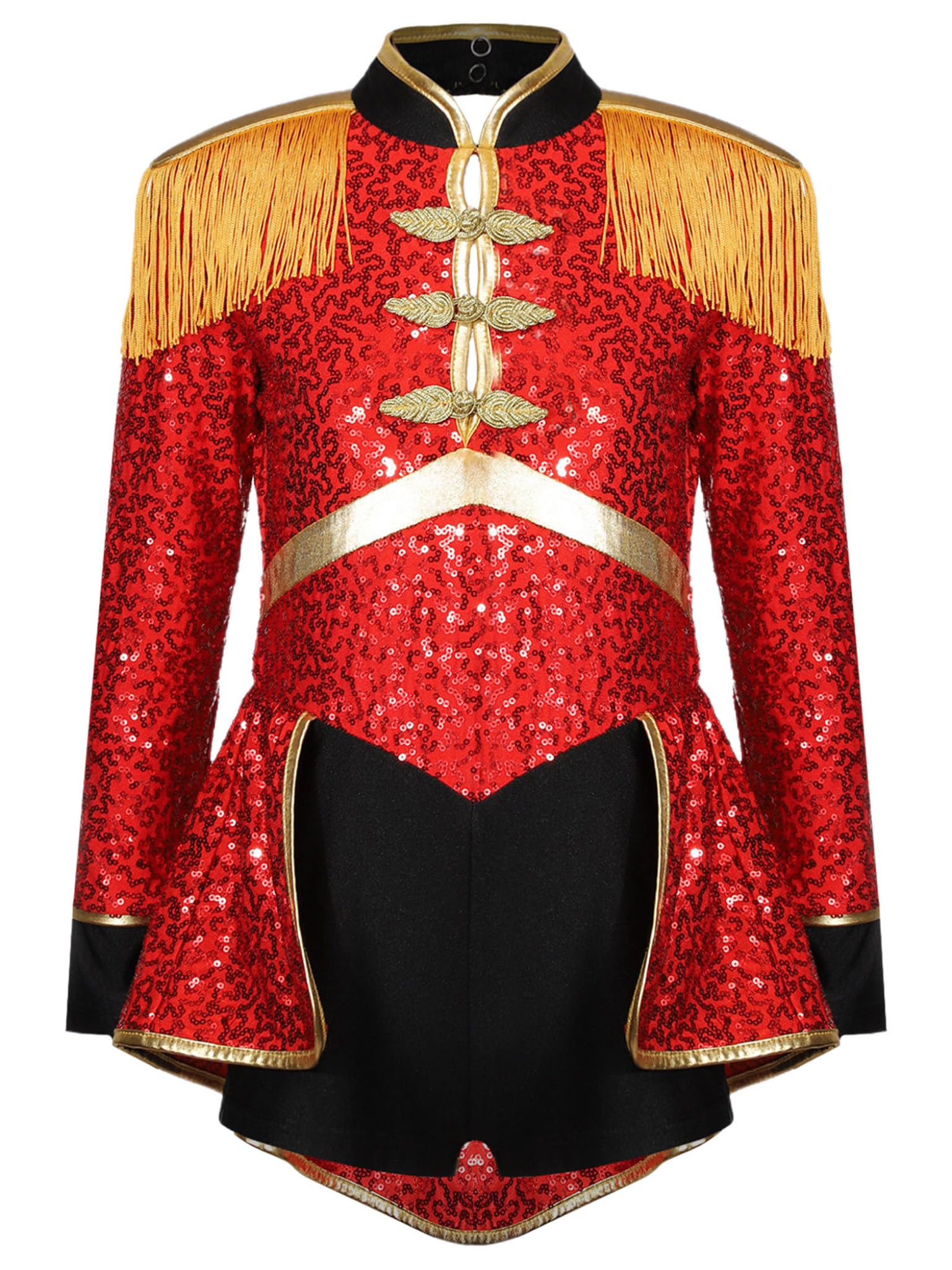 Disfraz de director de circo para niña, uniforme con diadema brillante, manga larga, vestido de baile, Halloween, Navidad, carnaval, espectáculo