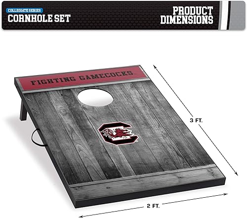 Vista 15 de Wild Sports Juego de Cornhole de madera MDF NCAA de 2'x3
