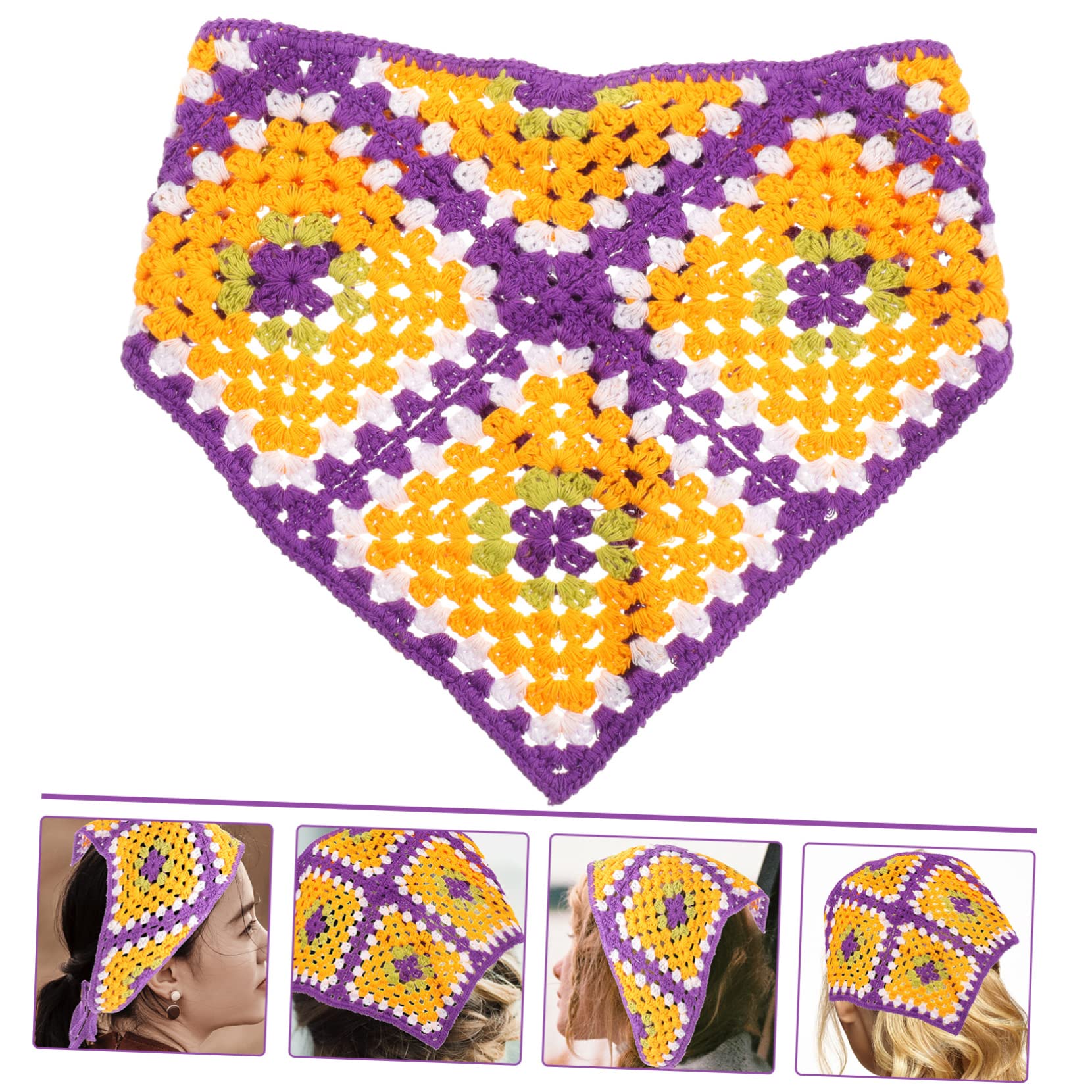 Healeved 5piezas Diadema De Ganchillo Para Mujer Bandana Colorida y Chic Para Yoga Viajes y Uso Diario Accesorio De Moda Para Cabello