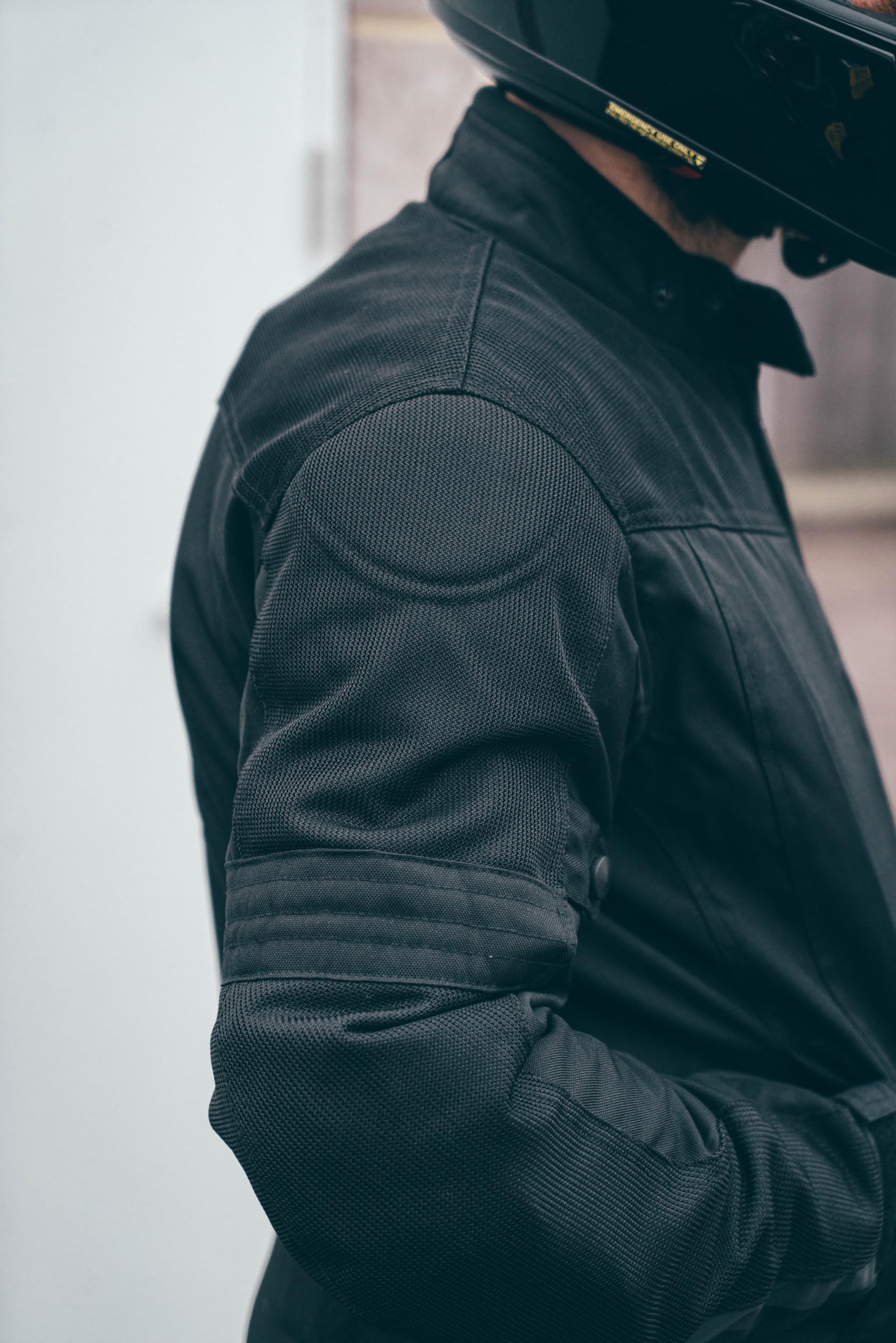 Kurtka motocyklowa męska z pancerzem - 4 sezony/zimowa/Lato motocyklowa Cordura wodoodporna ze zbroją CE ochrona (EN 1621-1) - Texpeed - Czarny - XL