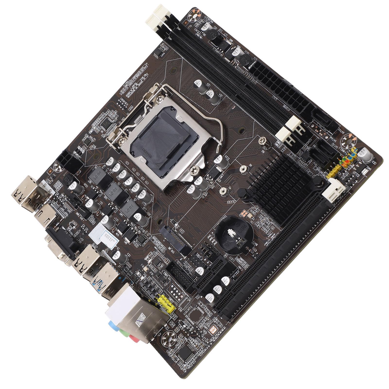 Scheda Madre DDR3, Corei7, I5, Processore I3 B75M, Memoria Massima 16G, Interfaccia 1000M, VGA, PCI E1X, Alimentazione Stabile, Fattore di Forma Ridotto, per Utilizzo con PC da