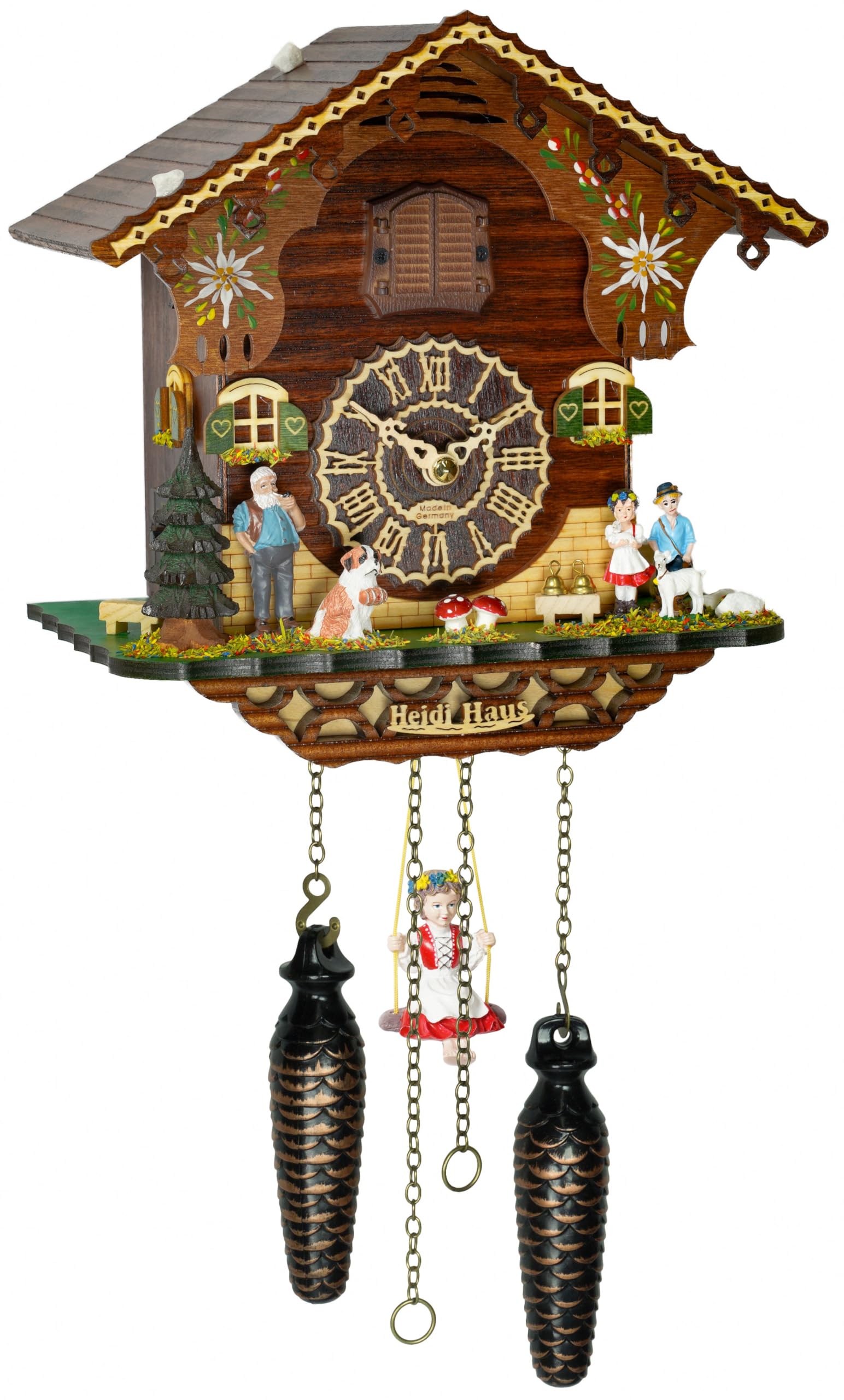 Trenkle Quartz Cuckoo Clock Heidi with Music