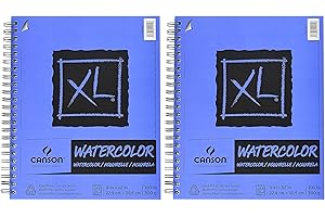 Canson XL Series Watercolor Paper 9x12", 2-Pack Bundle