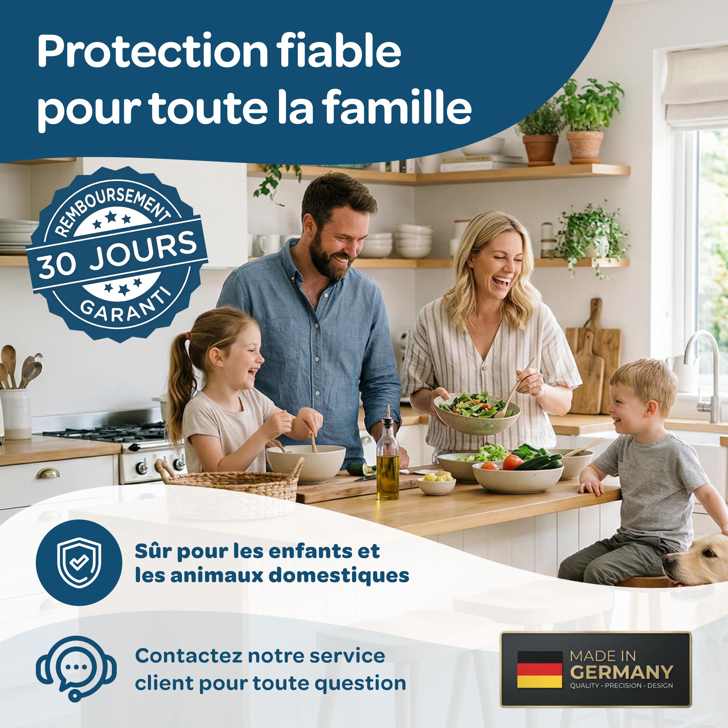 Anti-Mites Alimentaires 12 Feuilles Sans Biocides Adhésif pour Papillons de Garde-Manger Made in Germany