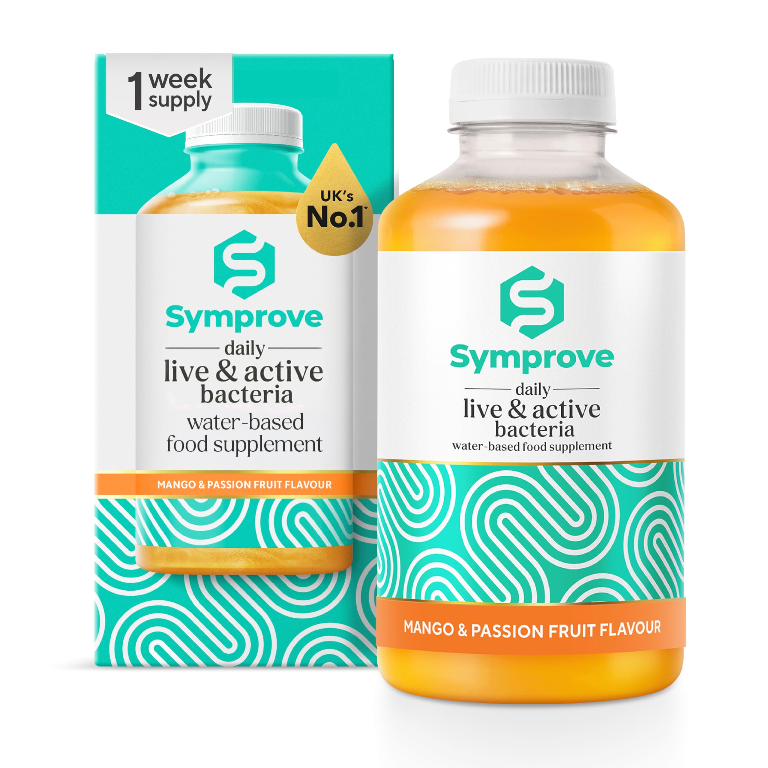 Symprove Liquid Live & Active Bacteria, Mango & Passionfruit, 1 x 500ml