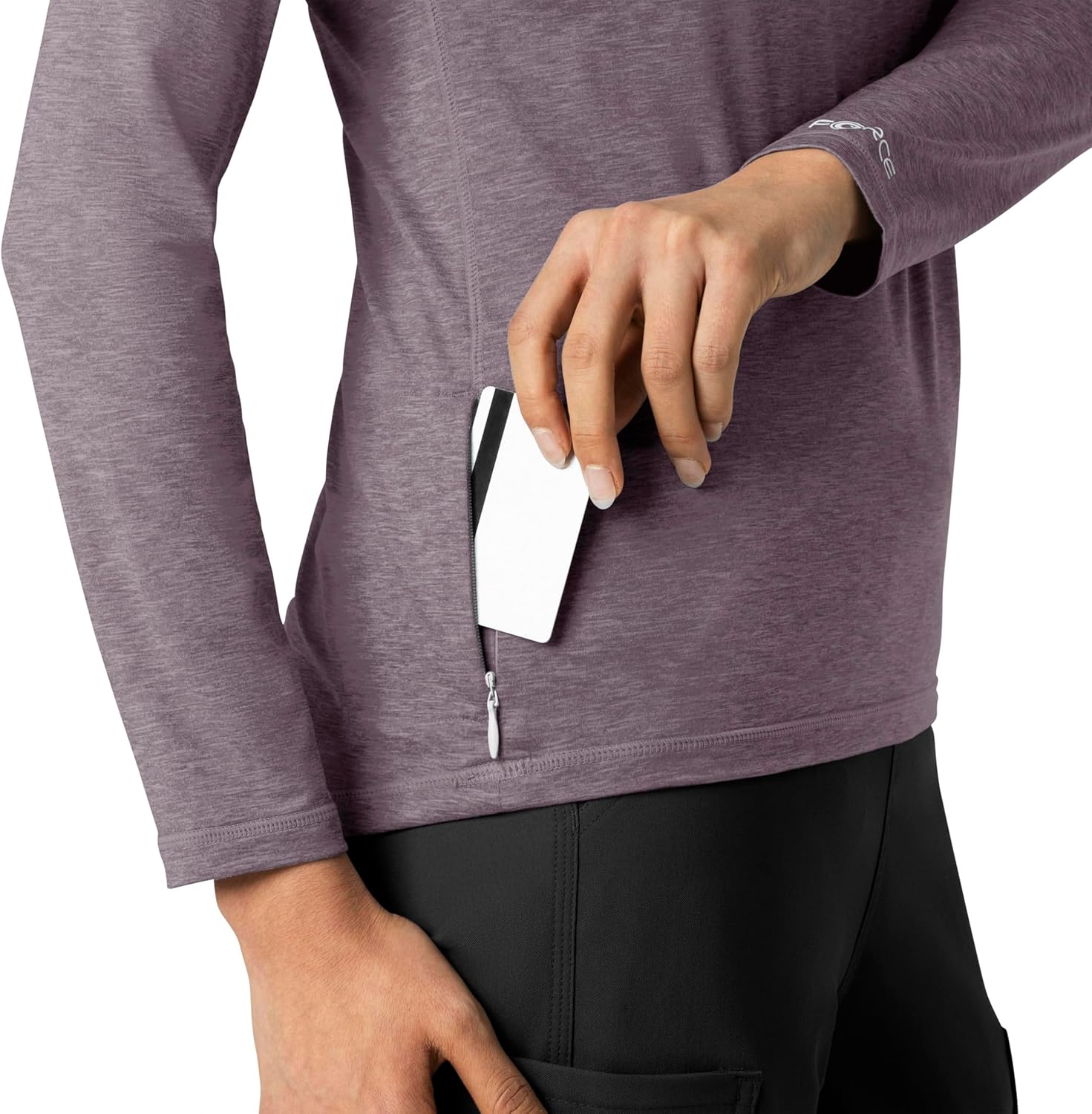 Carhartt Scrubs C31002 Women's Force® Modern Fit Long Sleeve Tee - Image 6