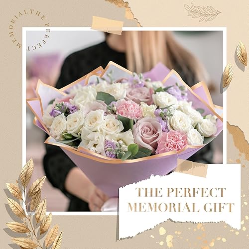 Miniatura 4 de 600 hojas de papel de regalo de flores con borde dorado para el día de San Valentín, ramo de floristería, papel de regalo para el día de la madre,