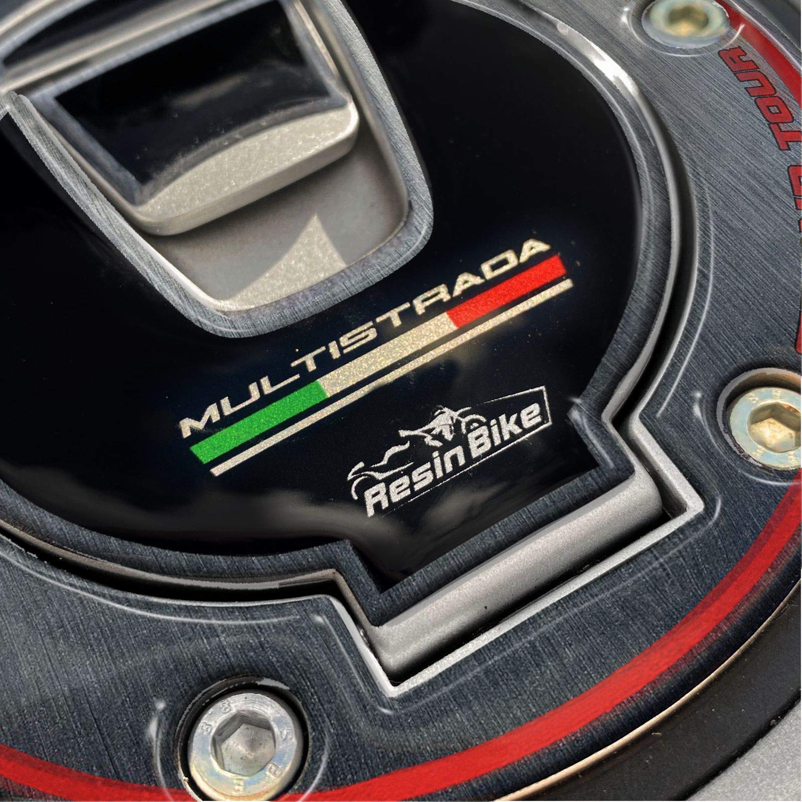 ADESIVI CODINO MOTO 3D RESINATI COMPATIBILE CON DUCATI MULTISTRADA 1260S 2020 - Foto 4