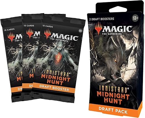 Miniatura 4 de Magic The Gathering Innistrad Midnight Hunt 3-Booster Draft Pack  45 cartas mágicas