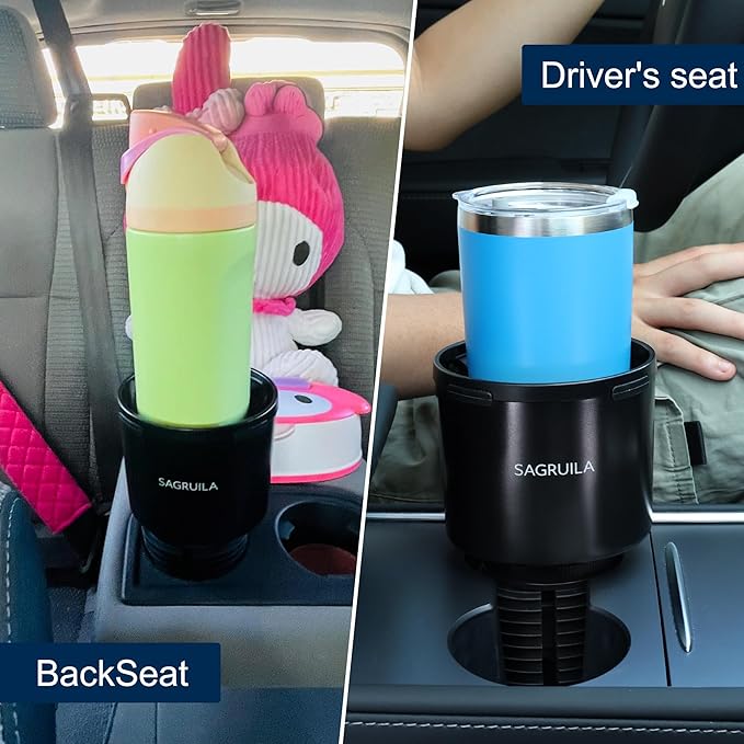 SAGRUILA Portavasos Expansible para Coche - Soporte para Botellas Grandes miniatura 7