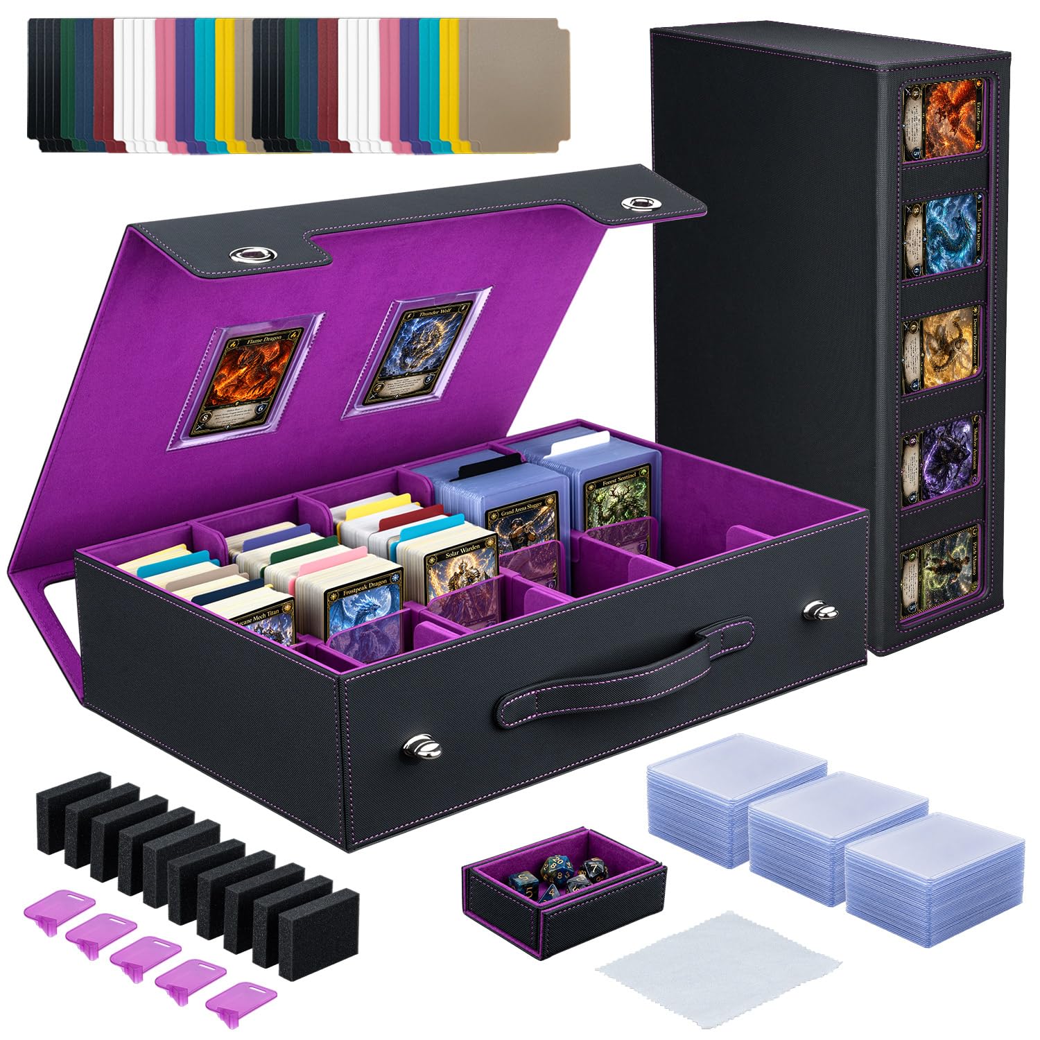 Mcbazel Trading Card Storage Box 3900+ for Toploader TCG PTCG Sports Cards