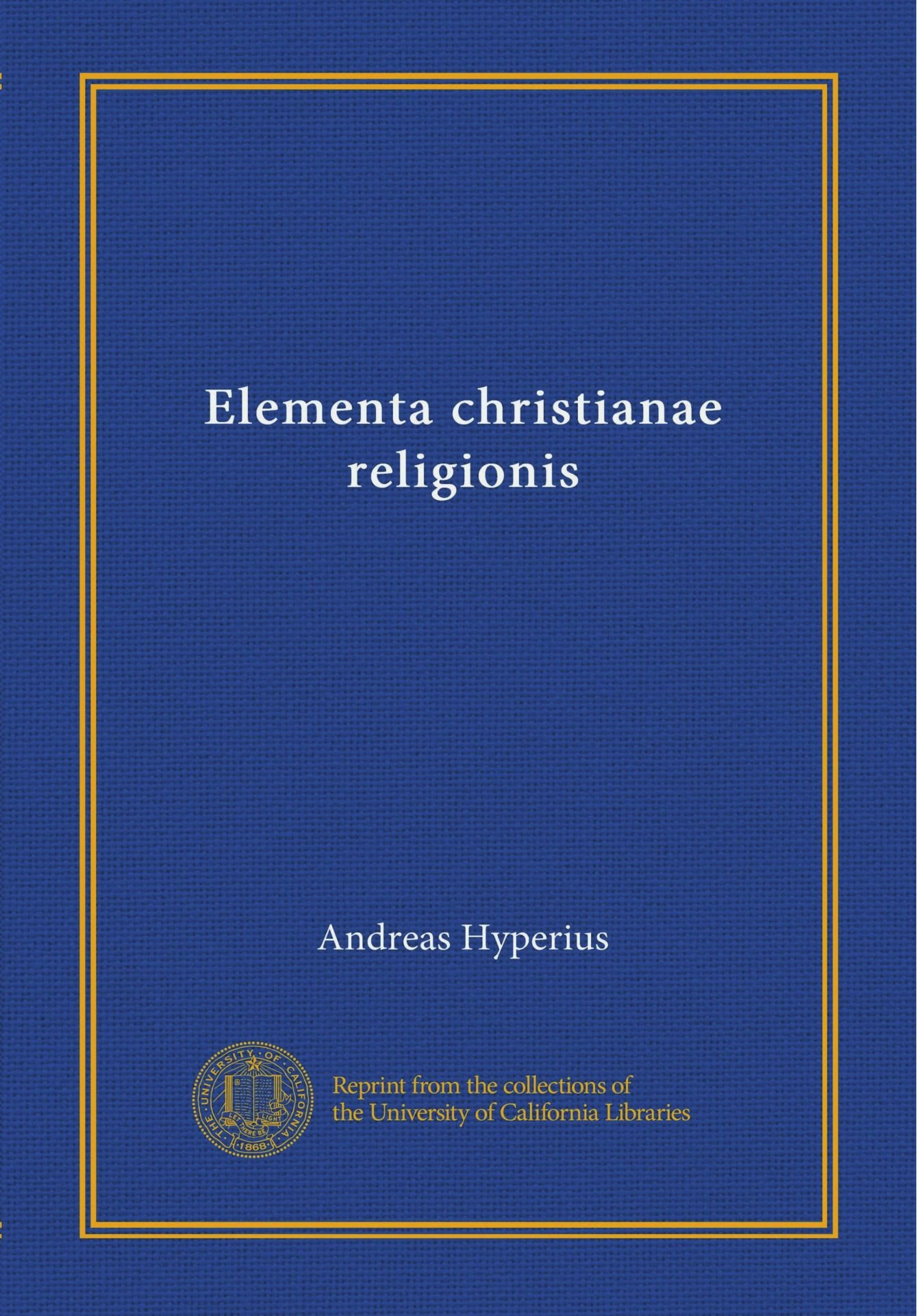 Elementa christianae religionis (German Edition)
