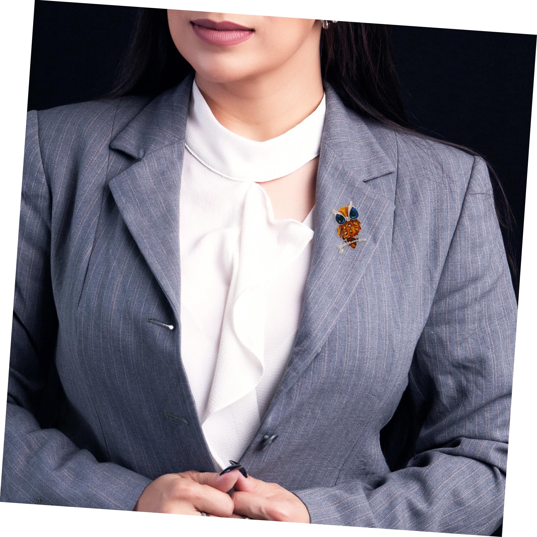 Broches con Forma de búho, joyería de Moda única para Hombres y Mujeres, símbolo Masculino